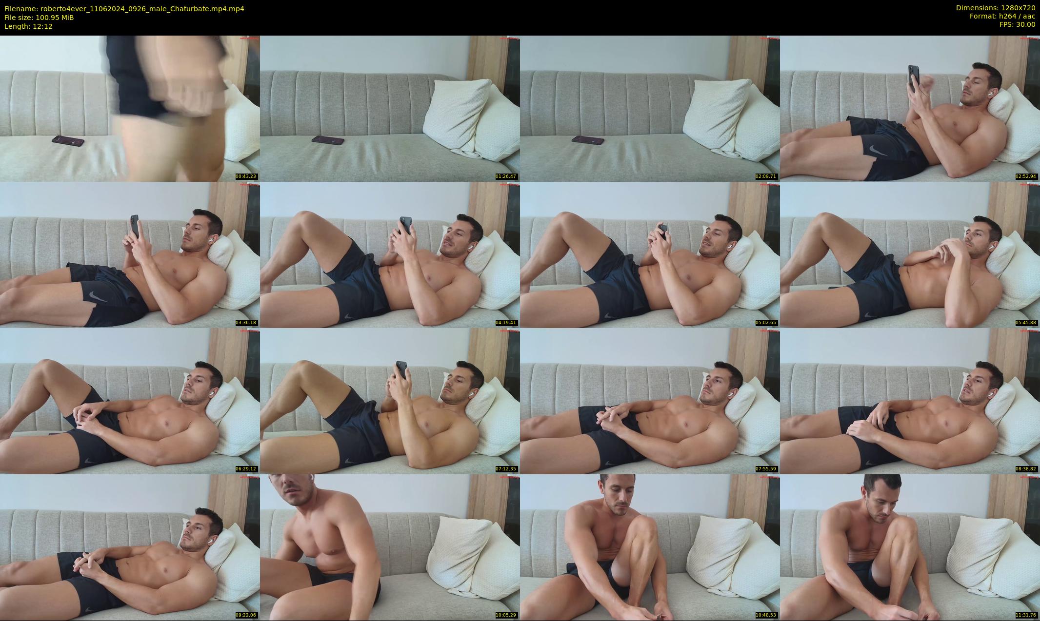 roberto4ever — 13 minute Chaturbate male cam show recording, 720p, Jun 11, 2024