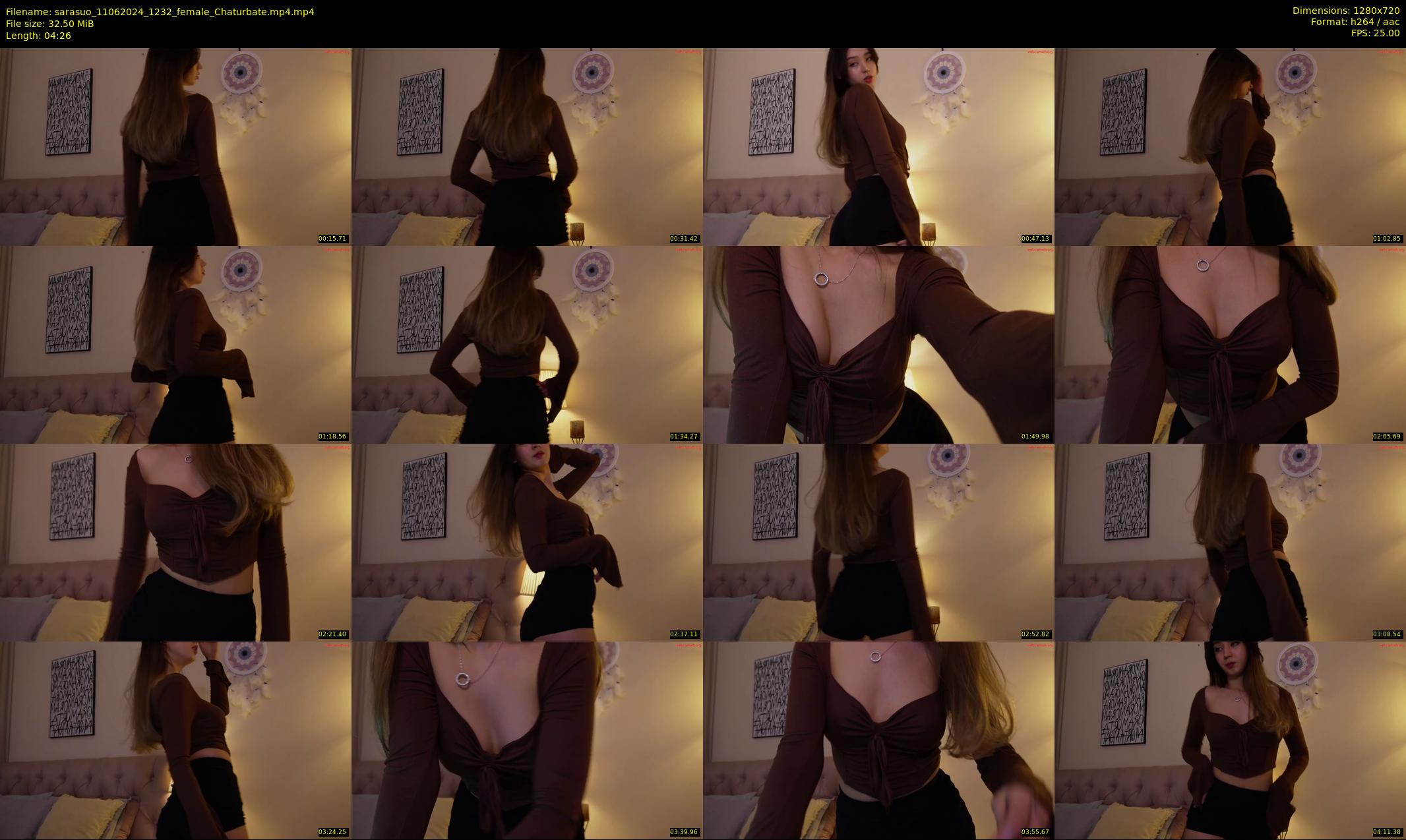 sarasuo — 5 minute Chaturbate female cam show recording, 720p, Jun 11, 2024
