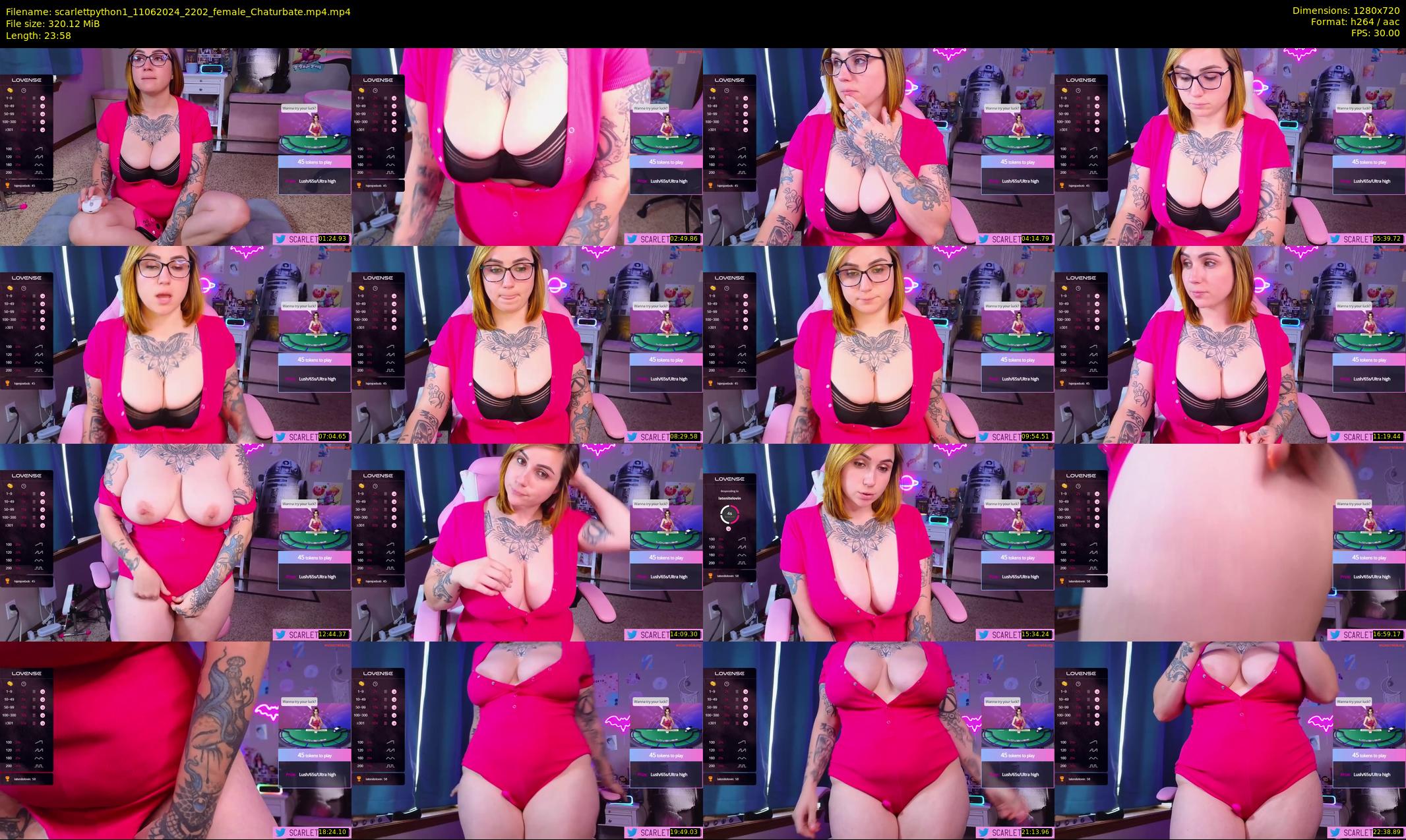 scarlettpython1 — 24 minute Chaturbate female cam show recording, 720p, Jun 11, 2024