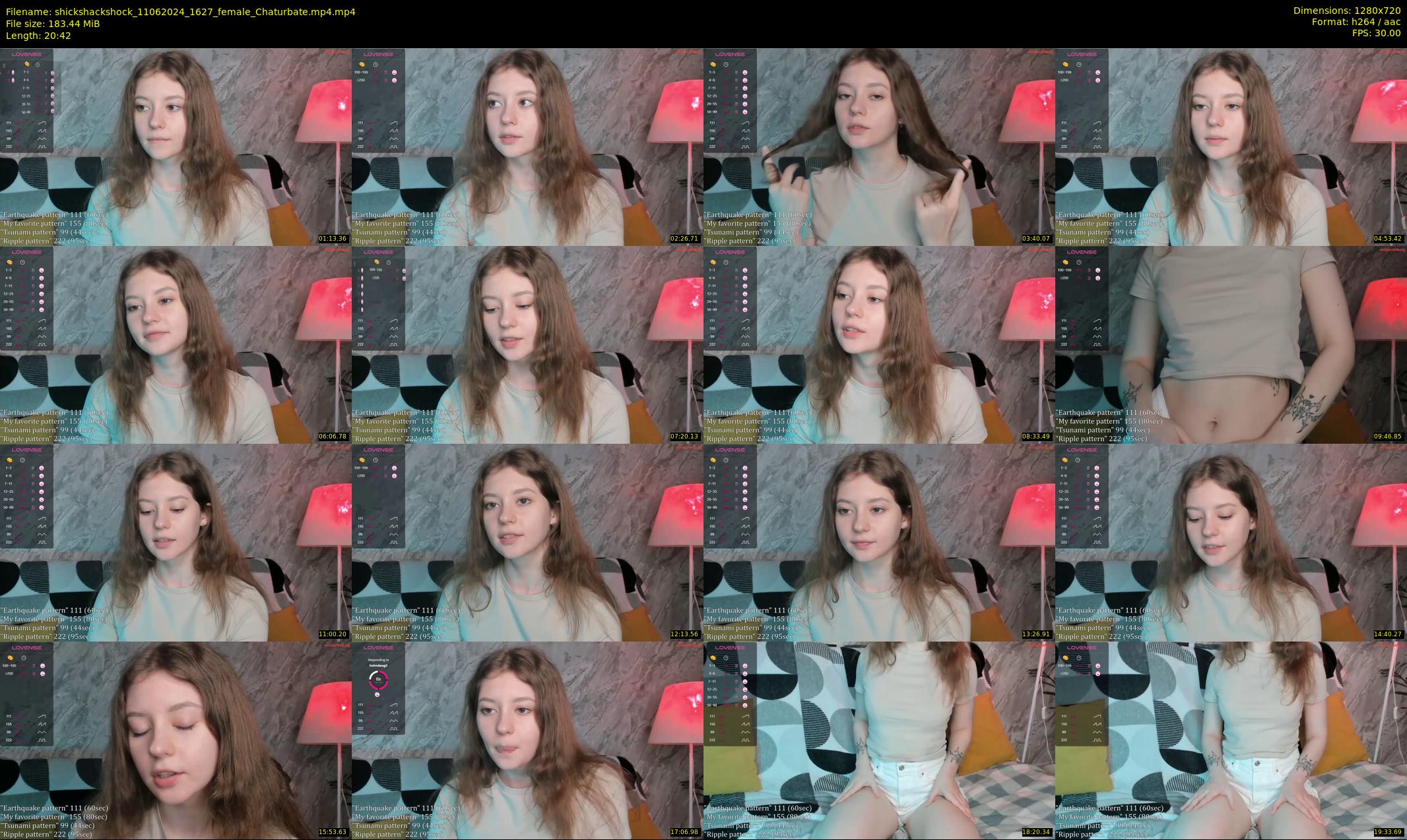 shickshackshock — 21 minute Chaturbate female cam show recording, 720p, Jun 11, 2024