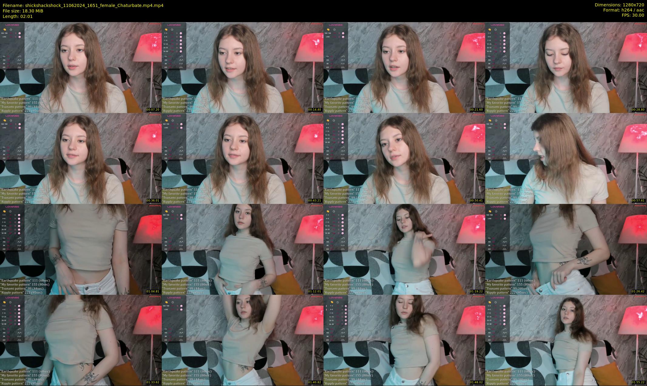 shickshackshock — 3 minute Chaturbate female cam show recording, 720p, Jun 11, 2024
