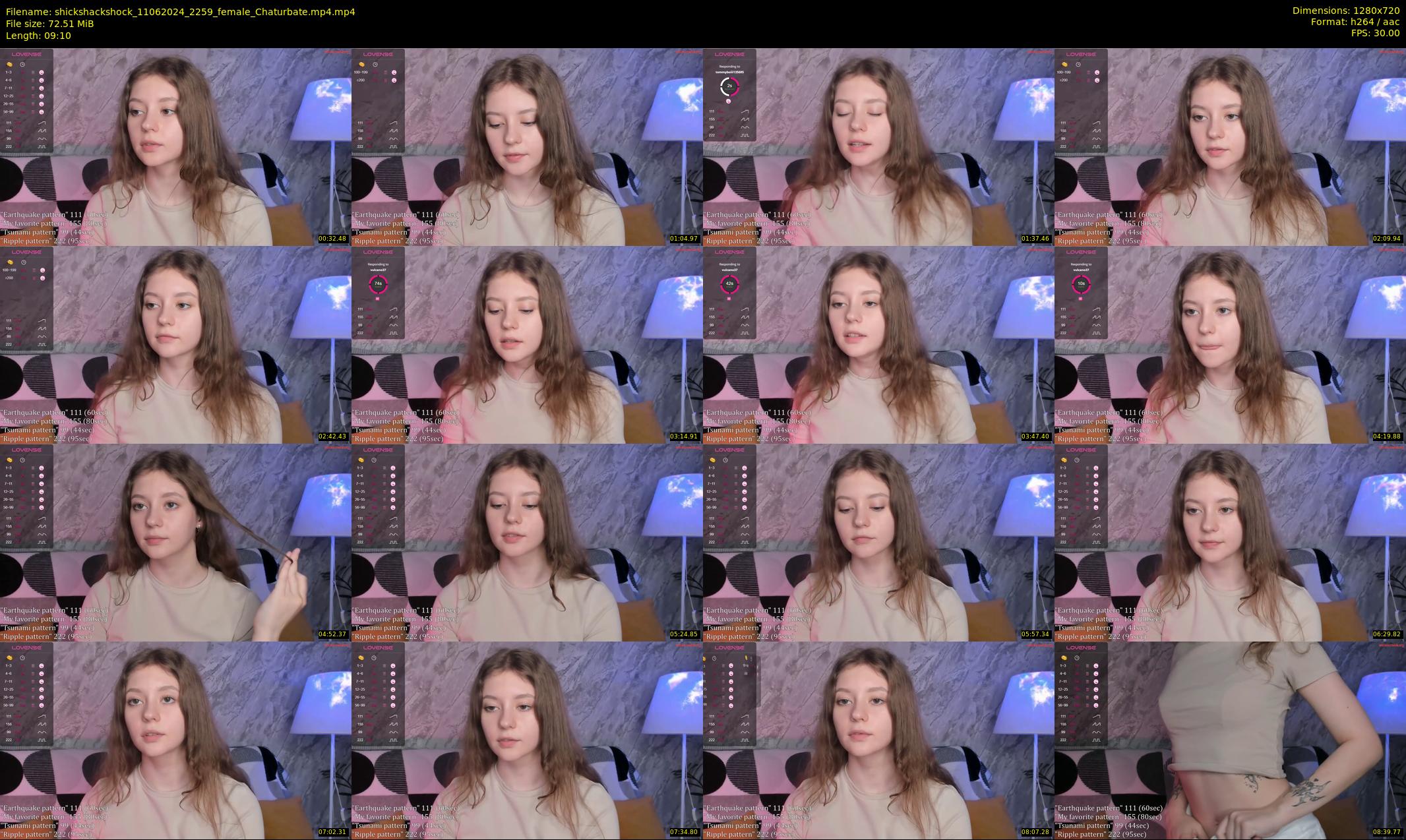 shickshackshock — 10 minute Chaturbate female cam show recording, 720p, Jun 11, 2024