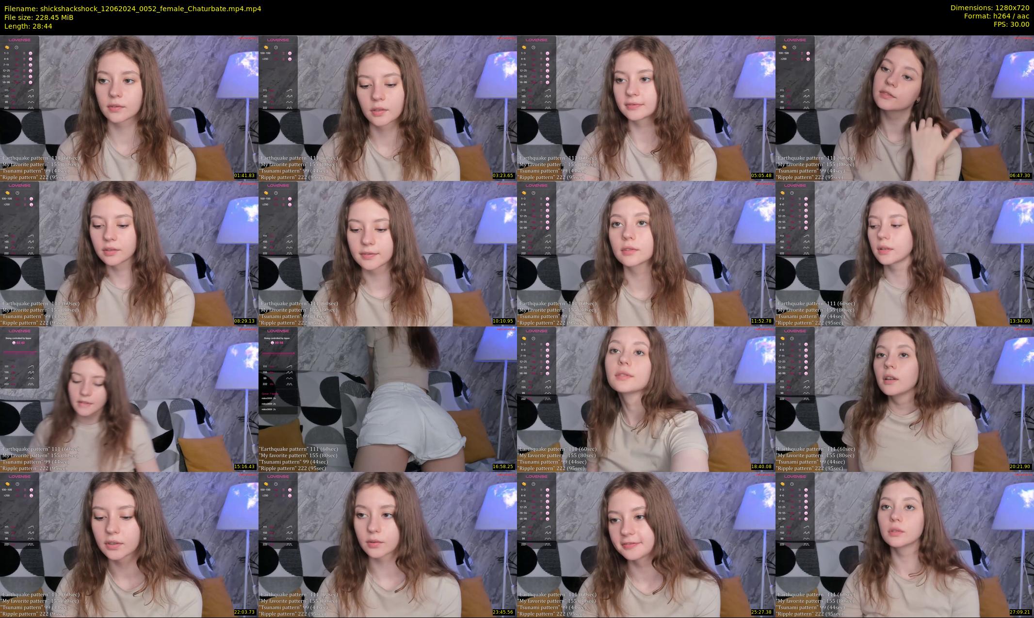 shickshackshock — 29 minute Chaturbate female cam show recording, 720p, Jun 12, 2024