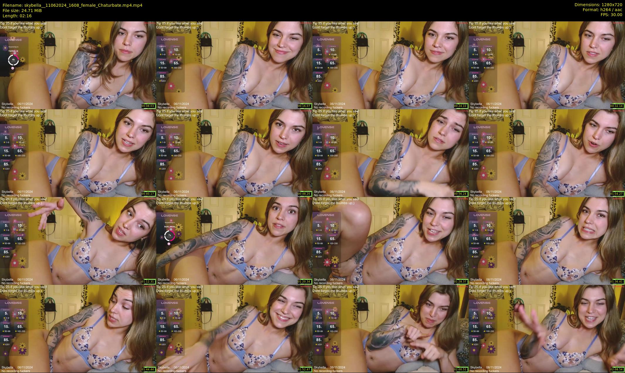 skybella_ — 3 minute Chaturbate female cam show recording, 720p, Jun 11, 2024