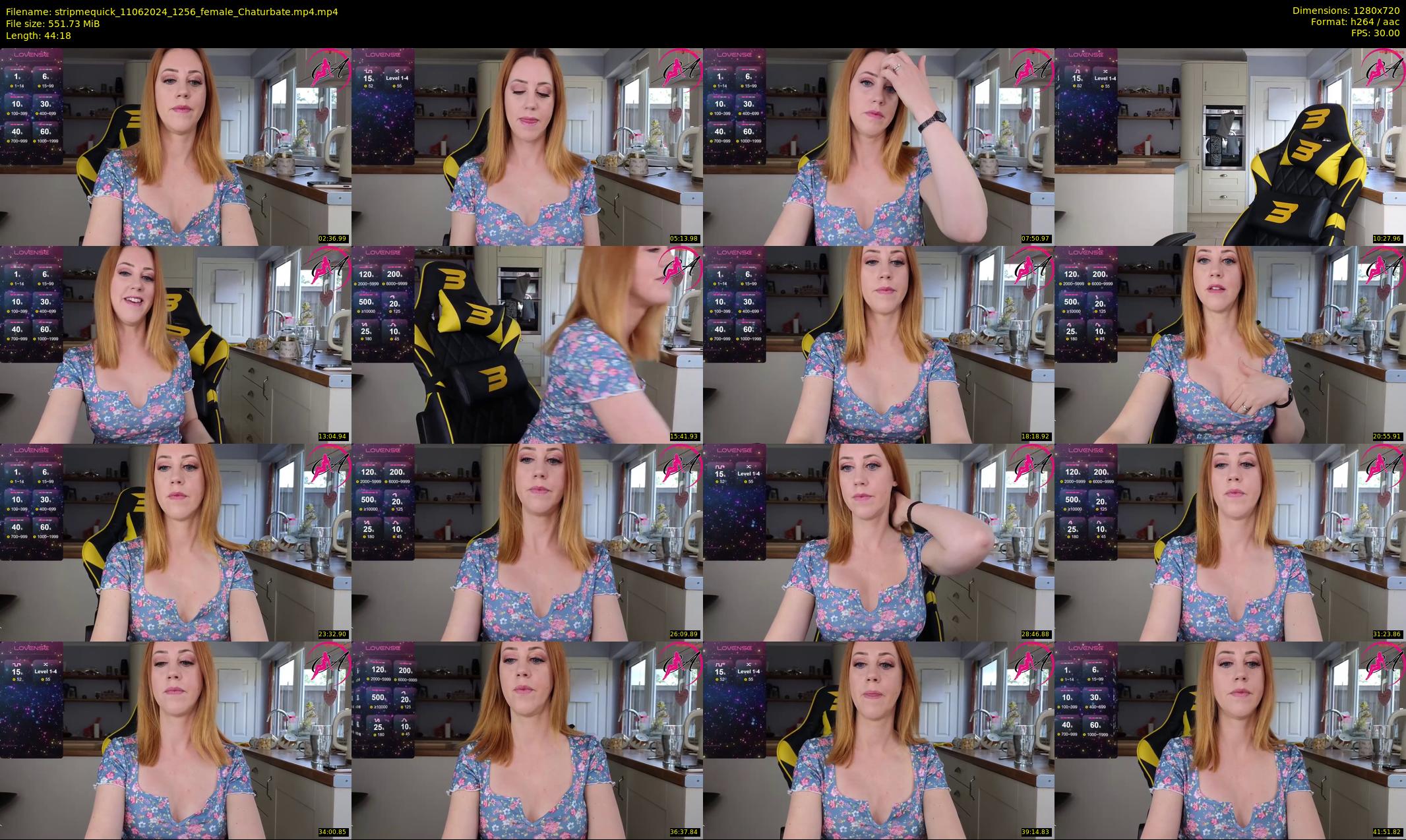 stripmequick — 45 minute Chaturbate female cam show recording, 720p, Jun 11, 2024