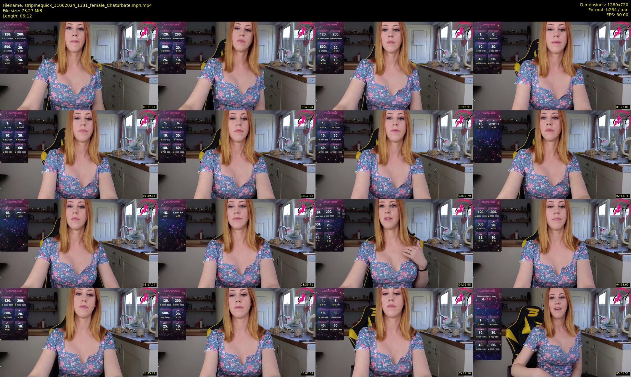 stripmequick — 7 minute Chaturbate female cam show recording, 720p, Jun 11, 2024