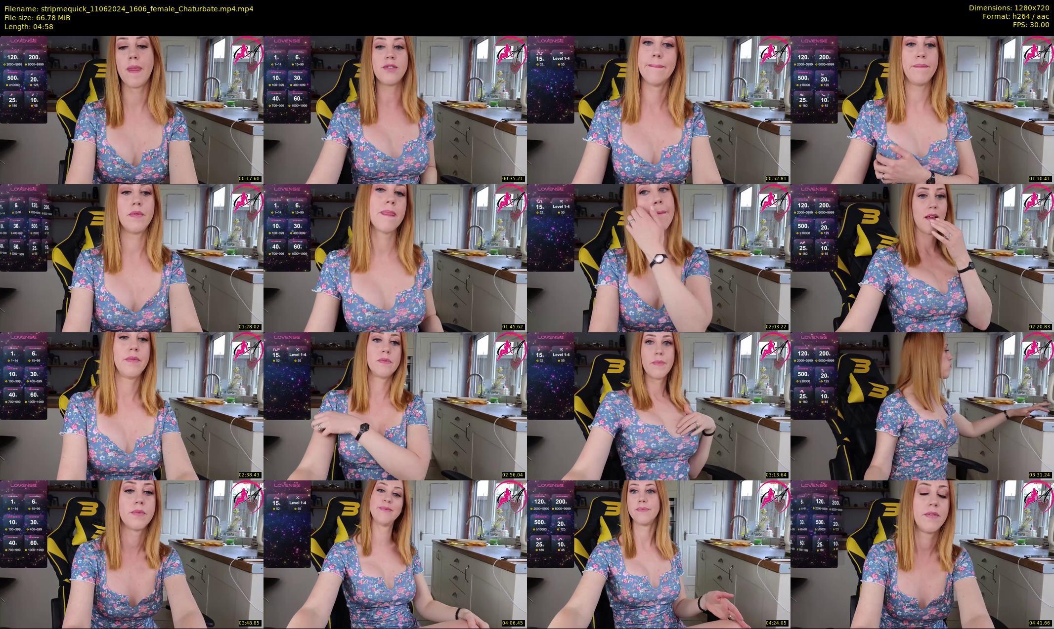stripmequick — 5 minute Chaturbate female cam show recording, 720p, Jun 11, 2024