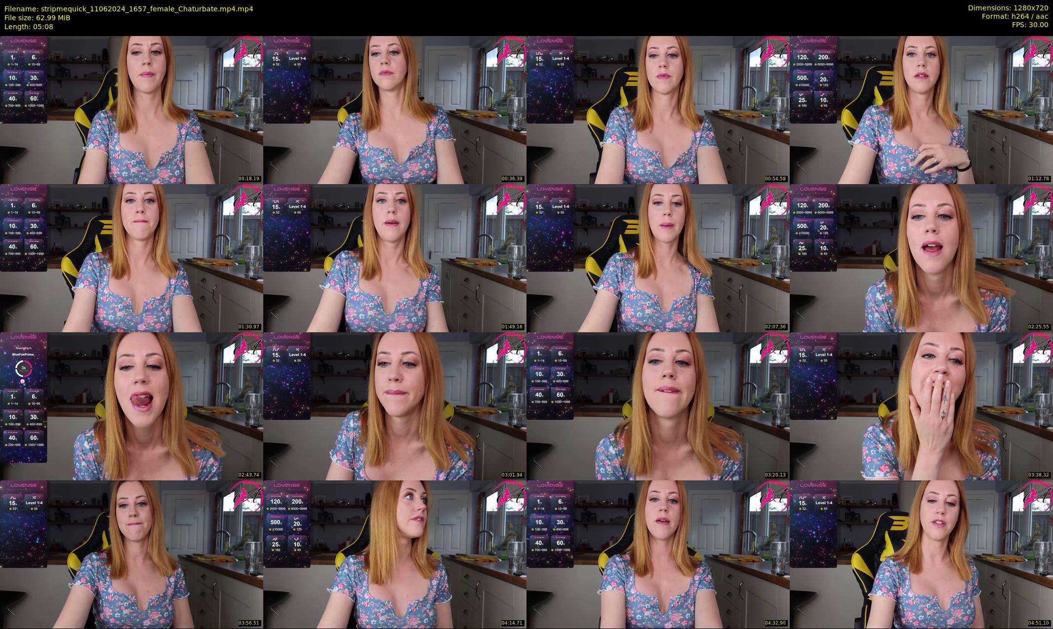 stripmequick — 6 minute Chaturbate female cam show recording, 720p, Jun 11, 2024