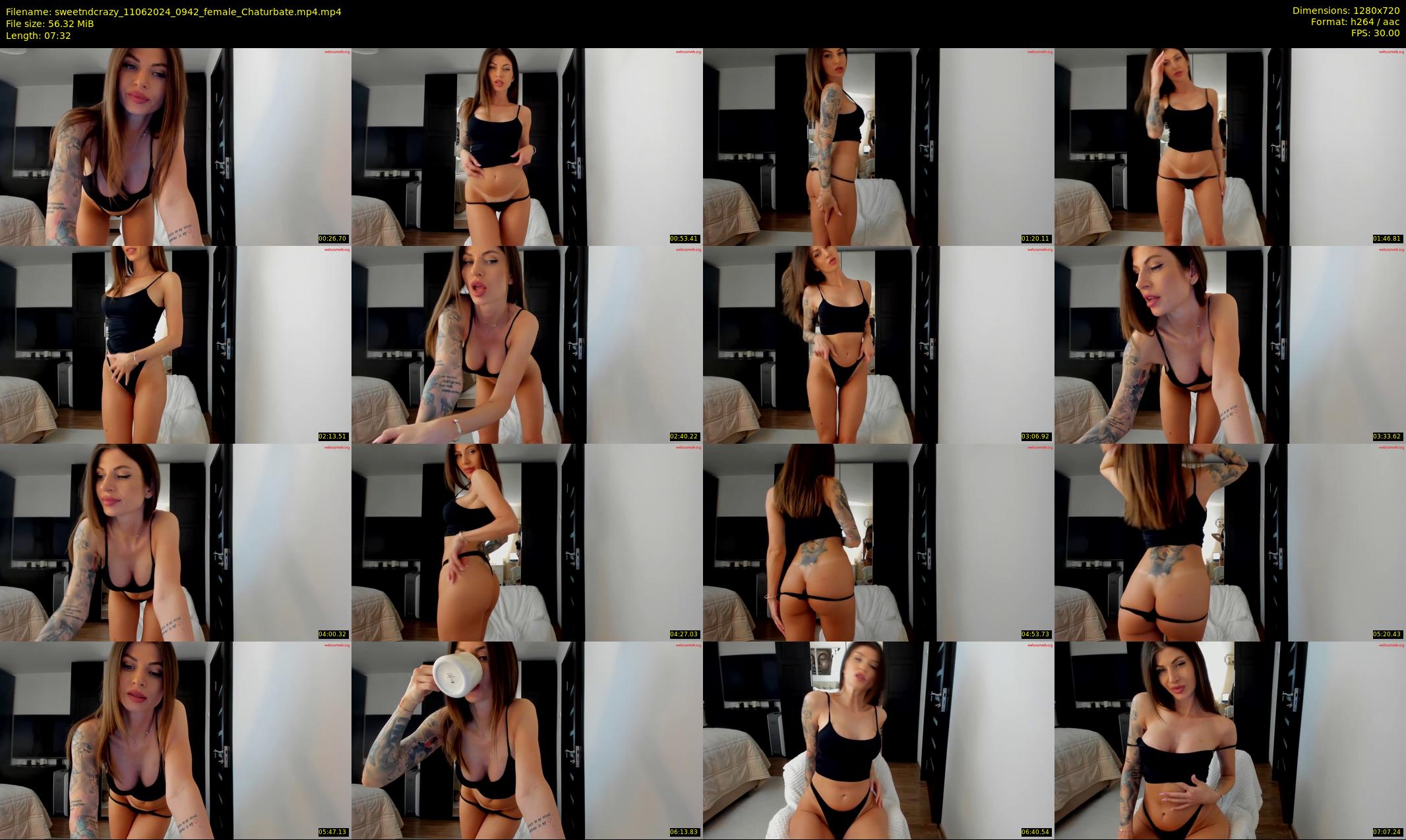 sweetndcrazy — 8 minute Chaturbate female cam show recording, 720p, Jun 11, 2024