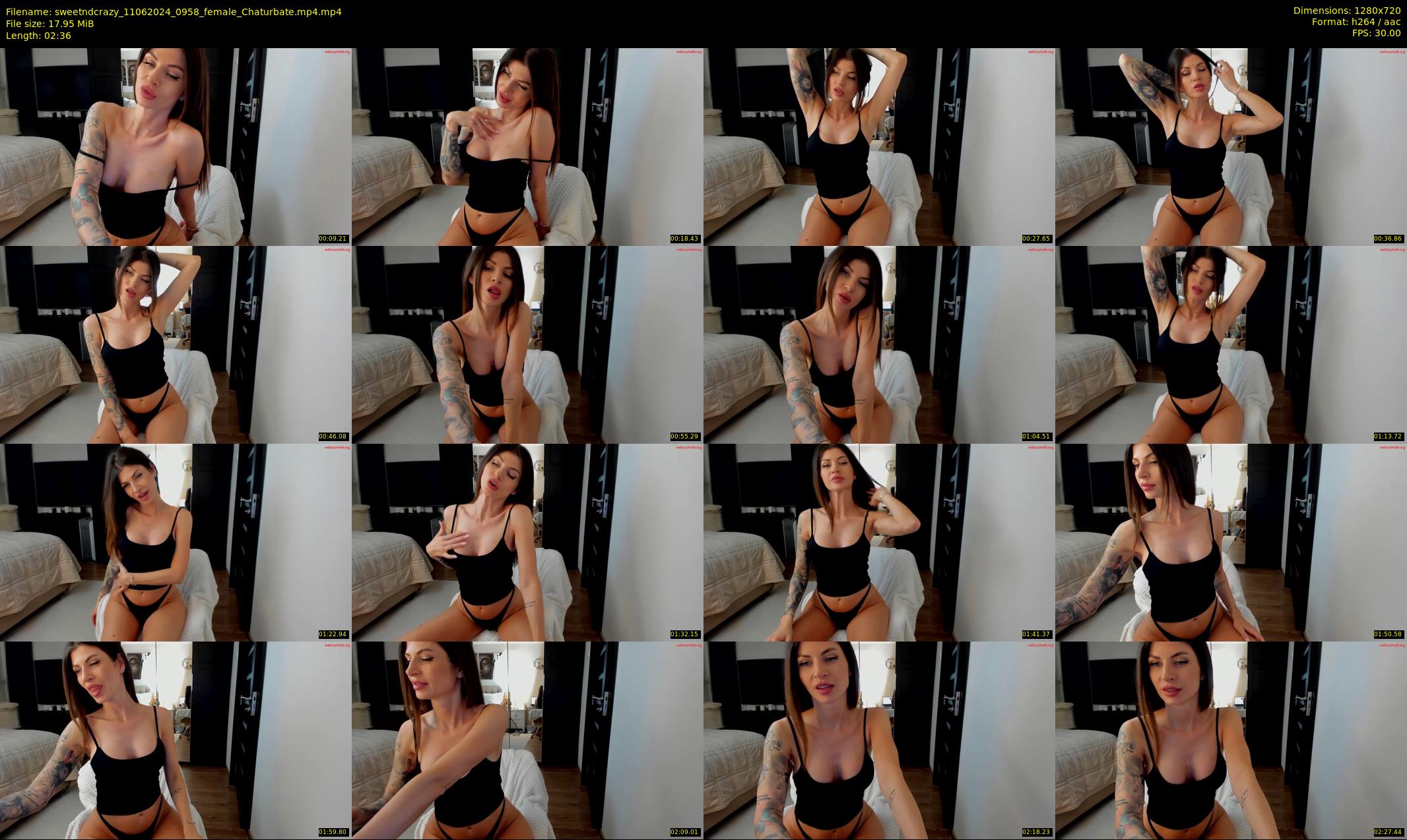 sweetndcrazy — 3 minute Chaturbate female cam show recording, 720p, Jun 11, 2024