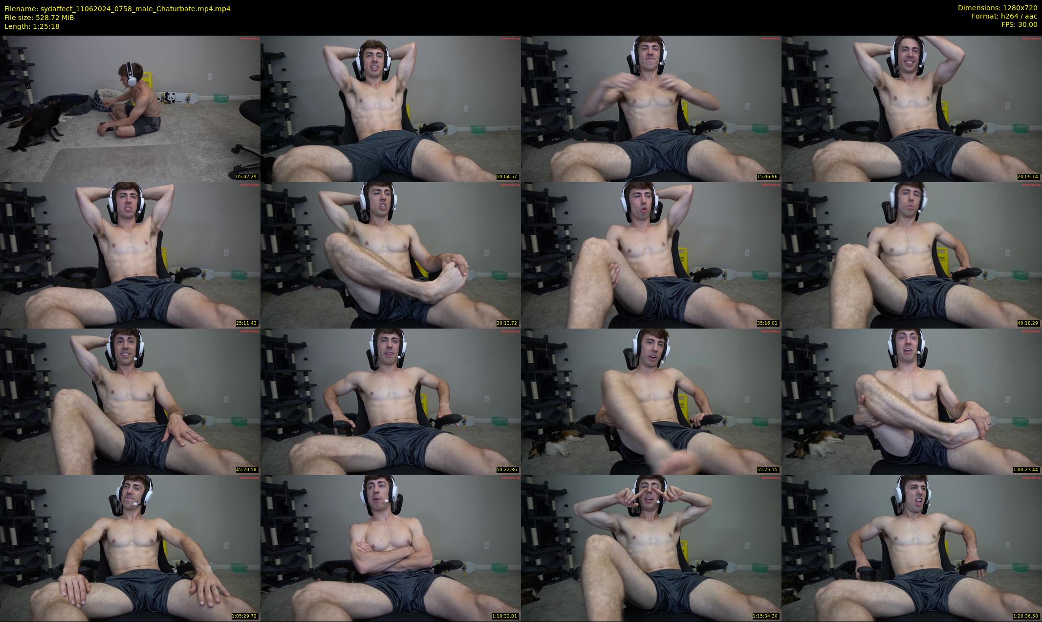 sydaffect — 86 minute Chaturbate male cam show recording, 720p, Jun 11, 2024