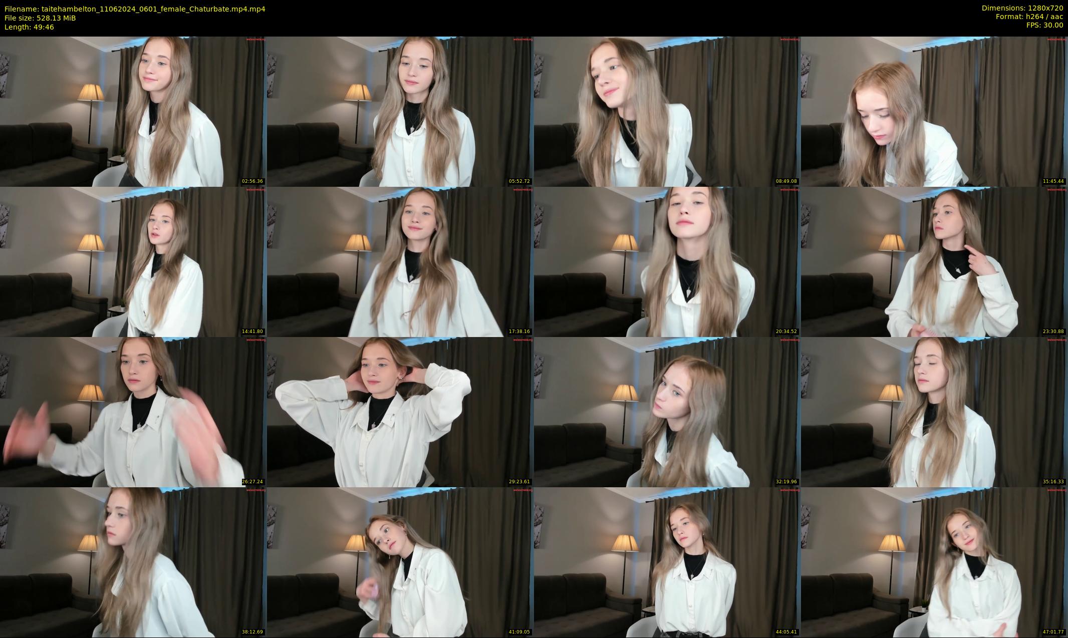 taitehambelton — 50 minute Chaturbate female cam show recording, 720p, Jun 11, 2024