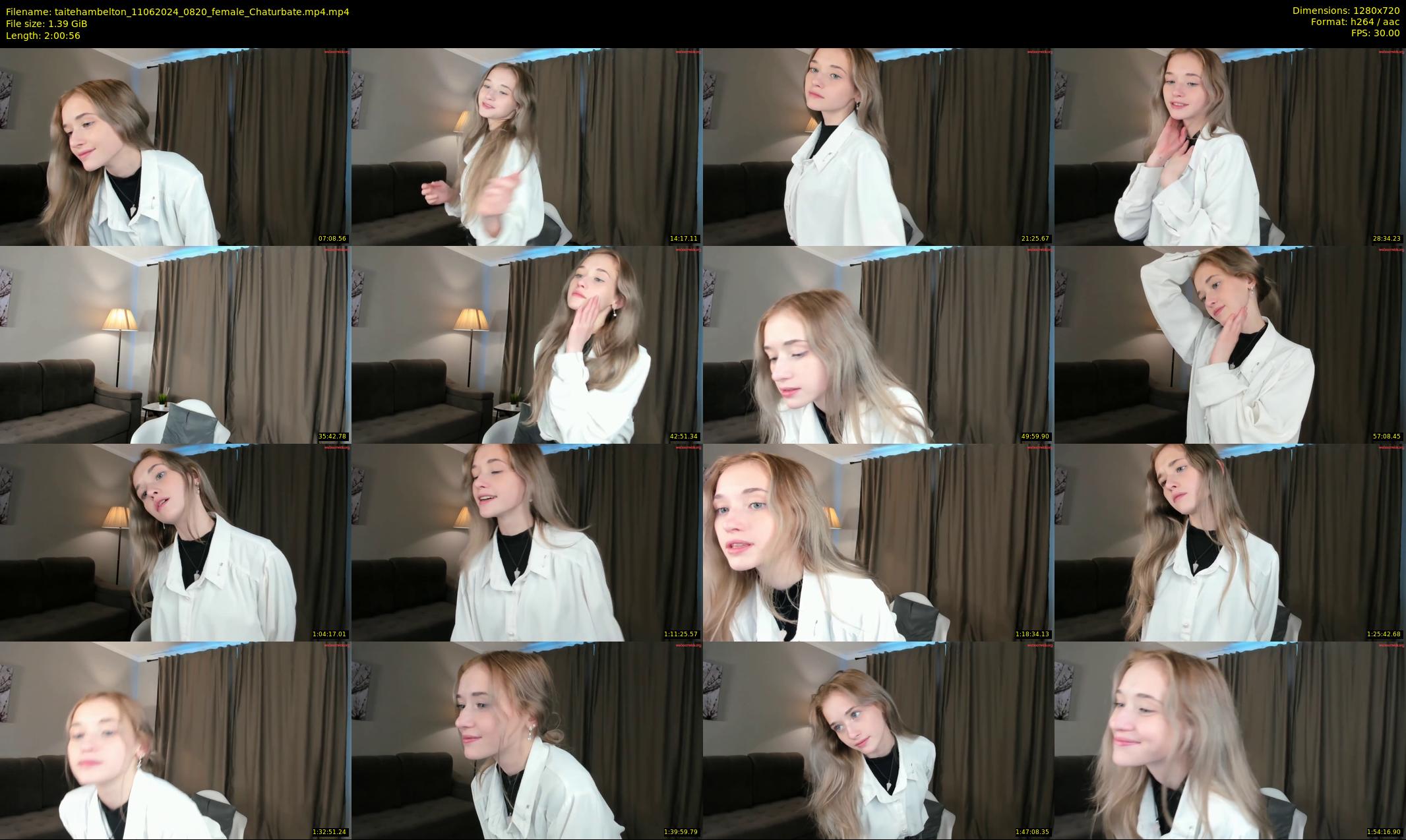 taitehambelton — 121 minute Chaturbate female cam show recording, 720p, Jun 11, 2024