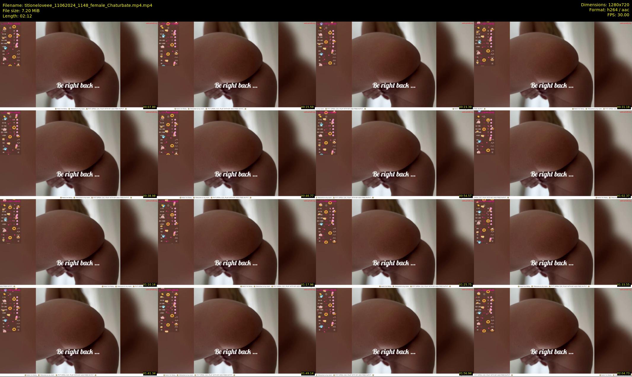 titioneloveee — 3 minute Chaturbate female cam show recording, 720p, Jun 11, 2024