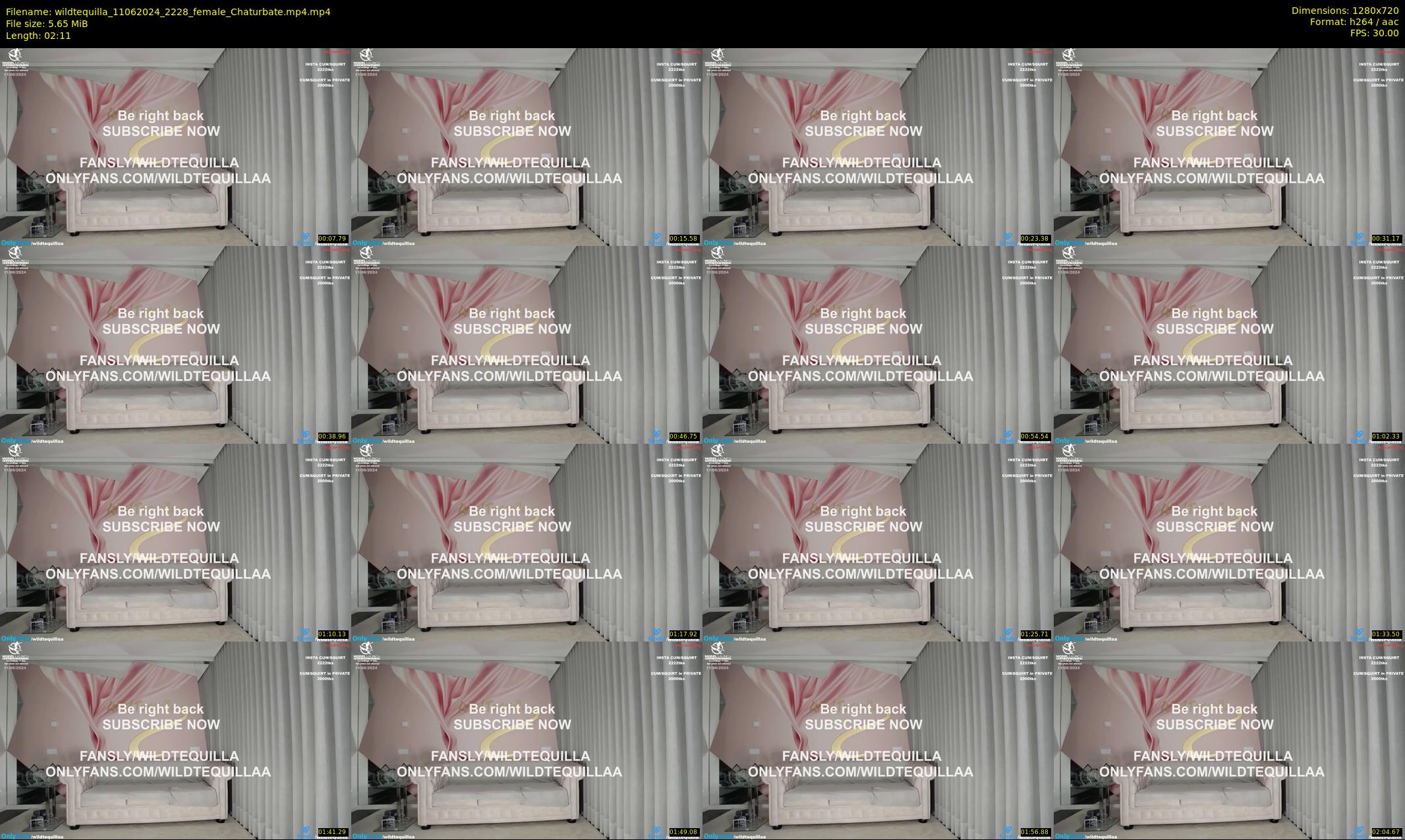 wildtequilla — 3 minute Chaturbate couple cam show recording, 720p, Jun 11, 2024