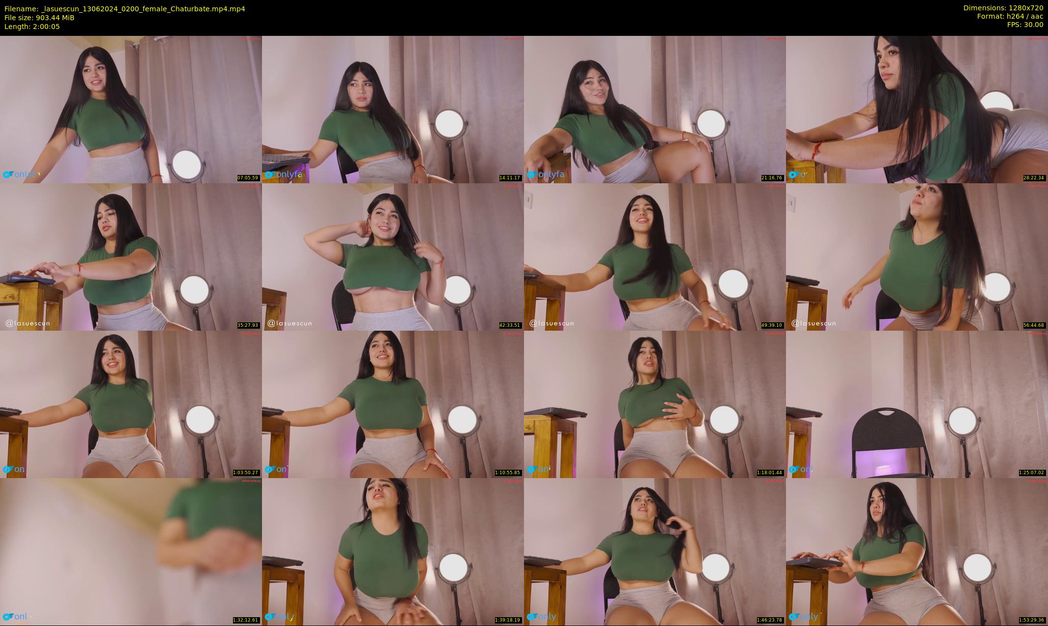 _lasuescun — 121 minute Chaturbate female cam show recording, 720p, Jun 13, 2024