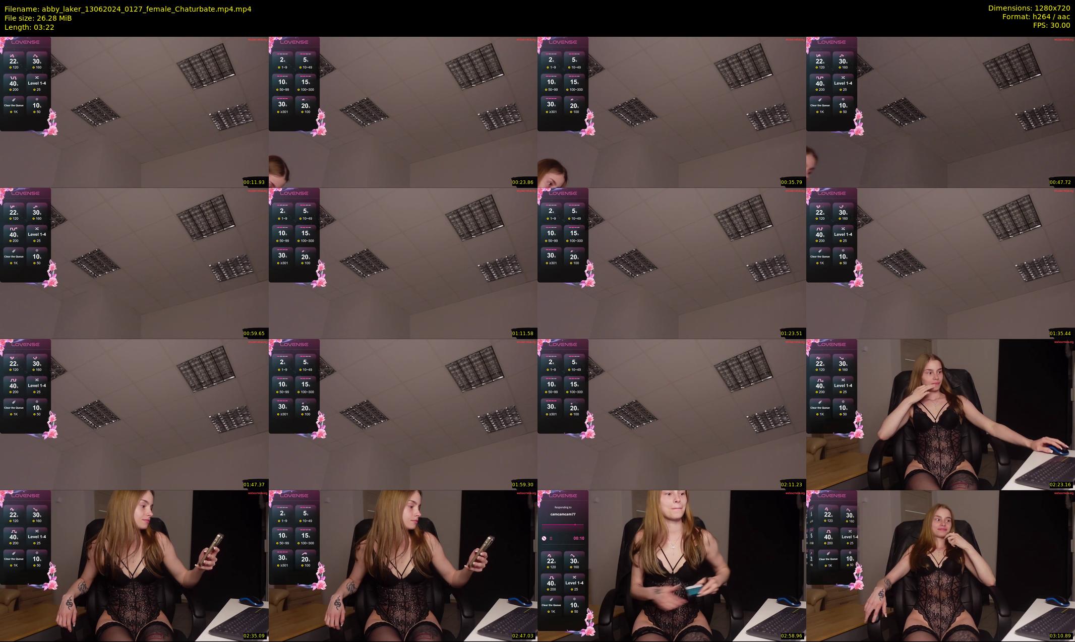 abby_laker — 4 minute Chaturbate female cam show recording, 720p, Jun 13, 2024