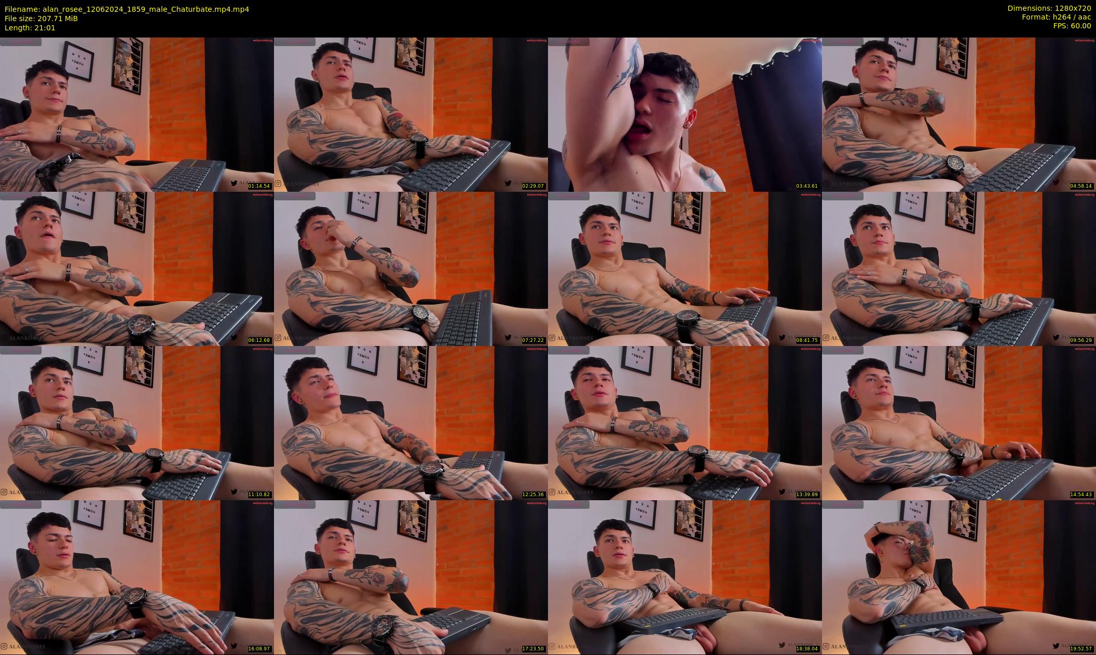 alan_rosee — 22 minute Chaturbate male cam show recording, 720p, Jun 12, 2024