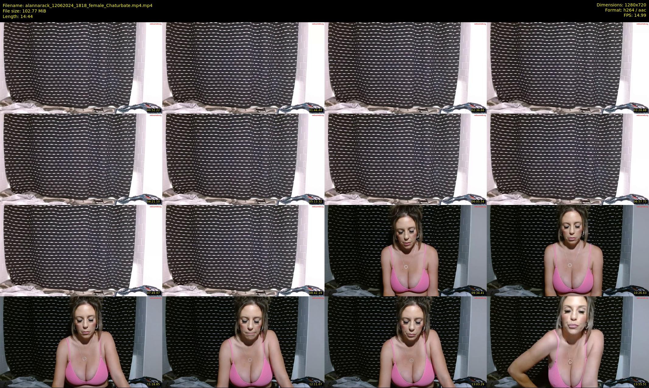 alannarack — 15 minute Chaturbate female cam show recording, 720p, Jun 12, 2024