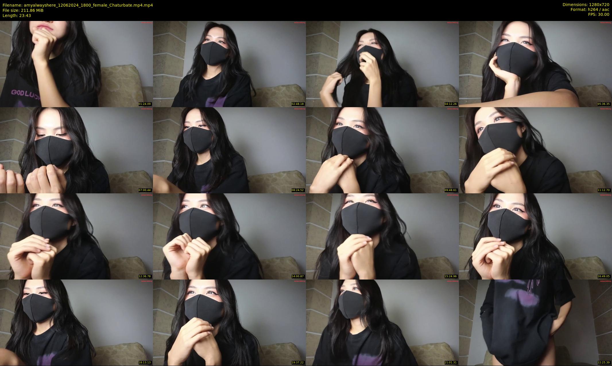 amyalwayshere — 24 minute Chaturbate female cam show recording, 720p, Jun 12, 2024
