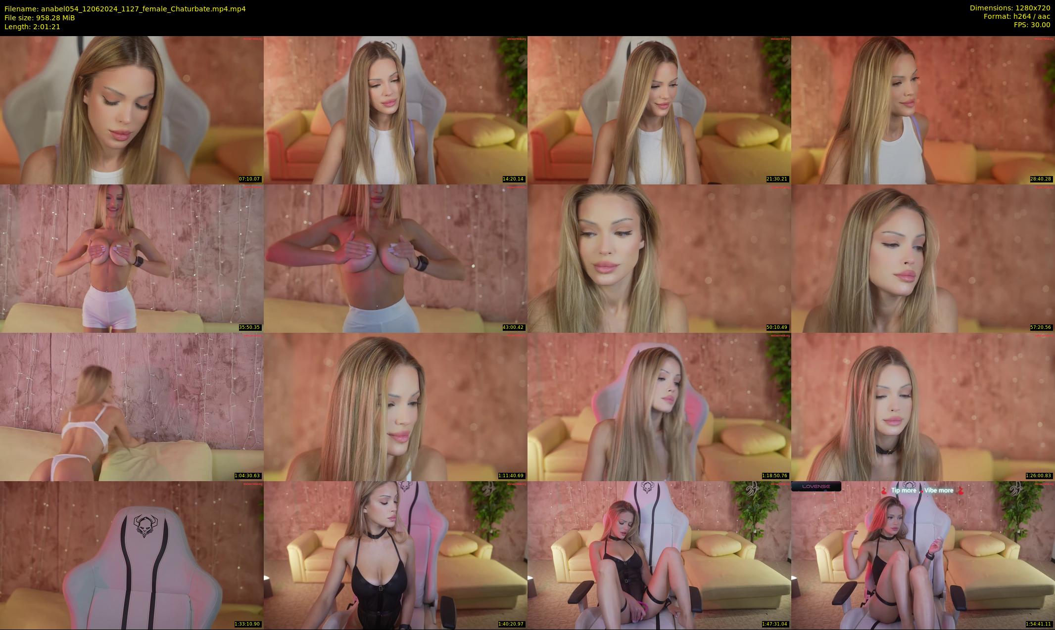 anabel054 — 122 minute Chaturbate female cam show recording, 720p, Jun 12, 2024
