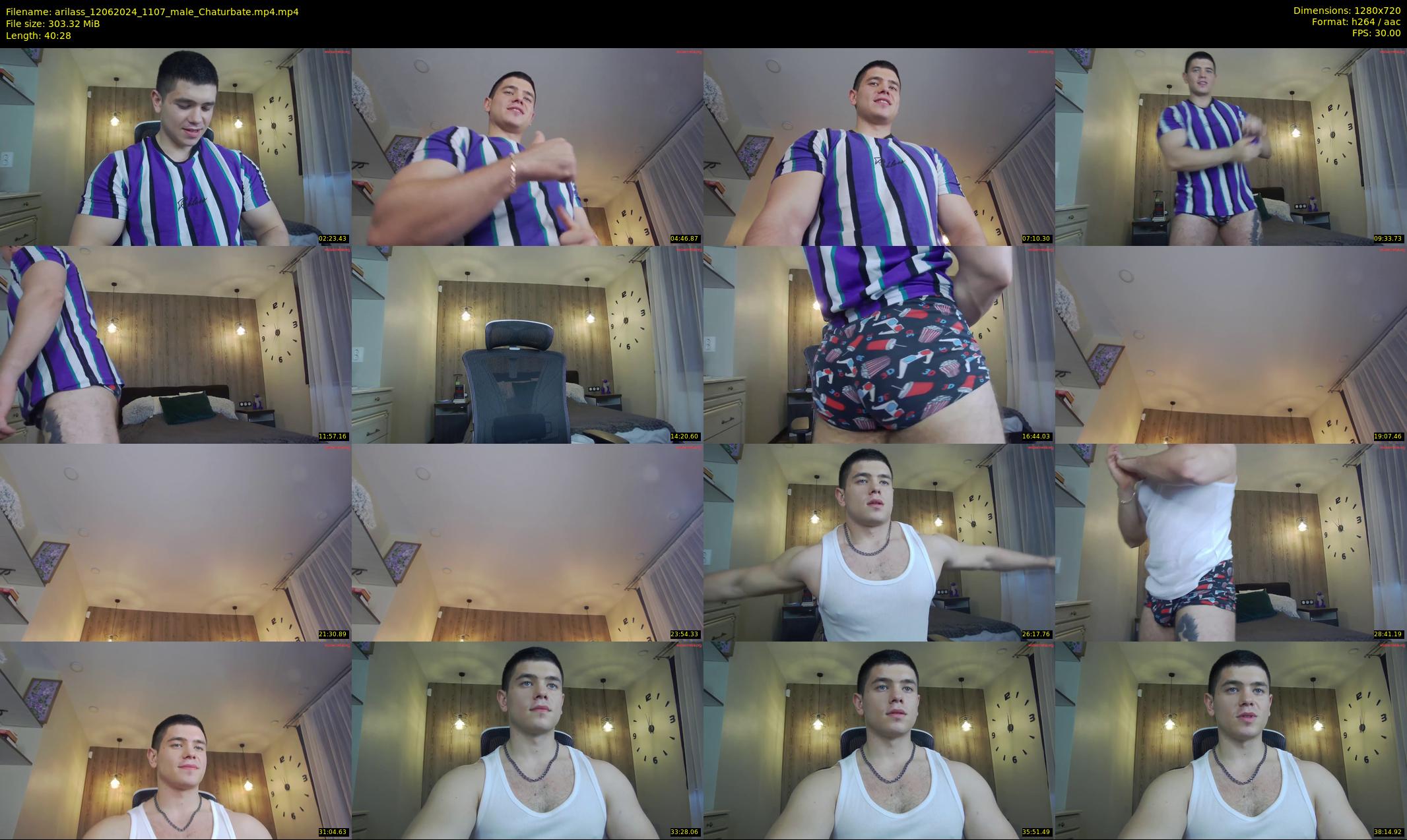 arilass — 41 minute Chaturbate male cam show recording, 720p, Jun 12, 2024