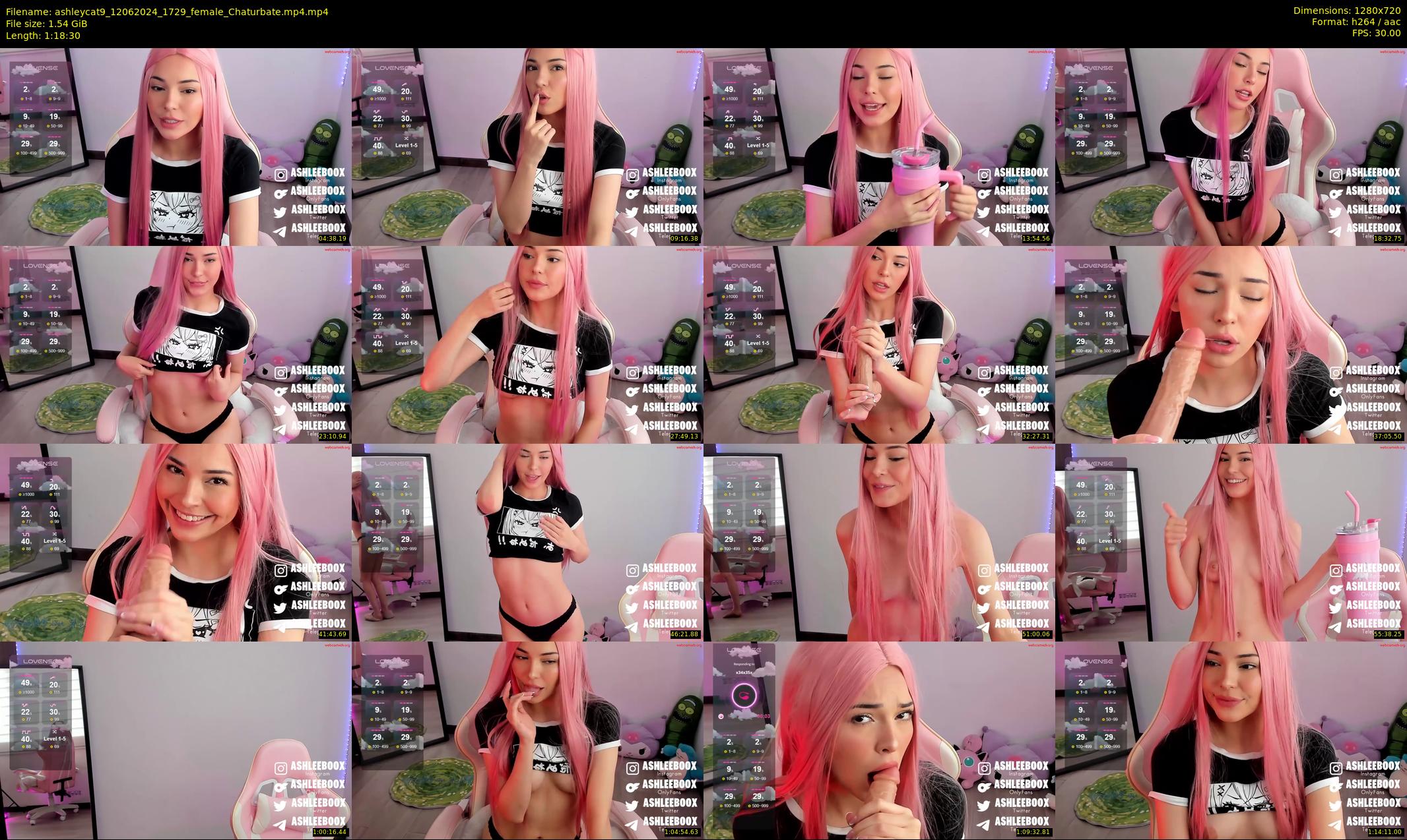 ashleycat9 — 79 minute Chaturbate female cam show recording, 720p, Jun 12, 2024