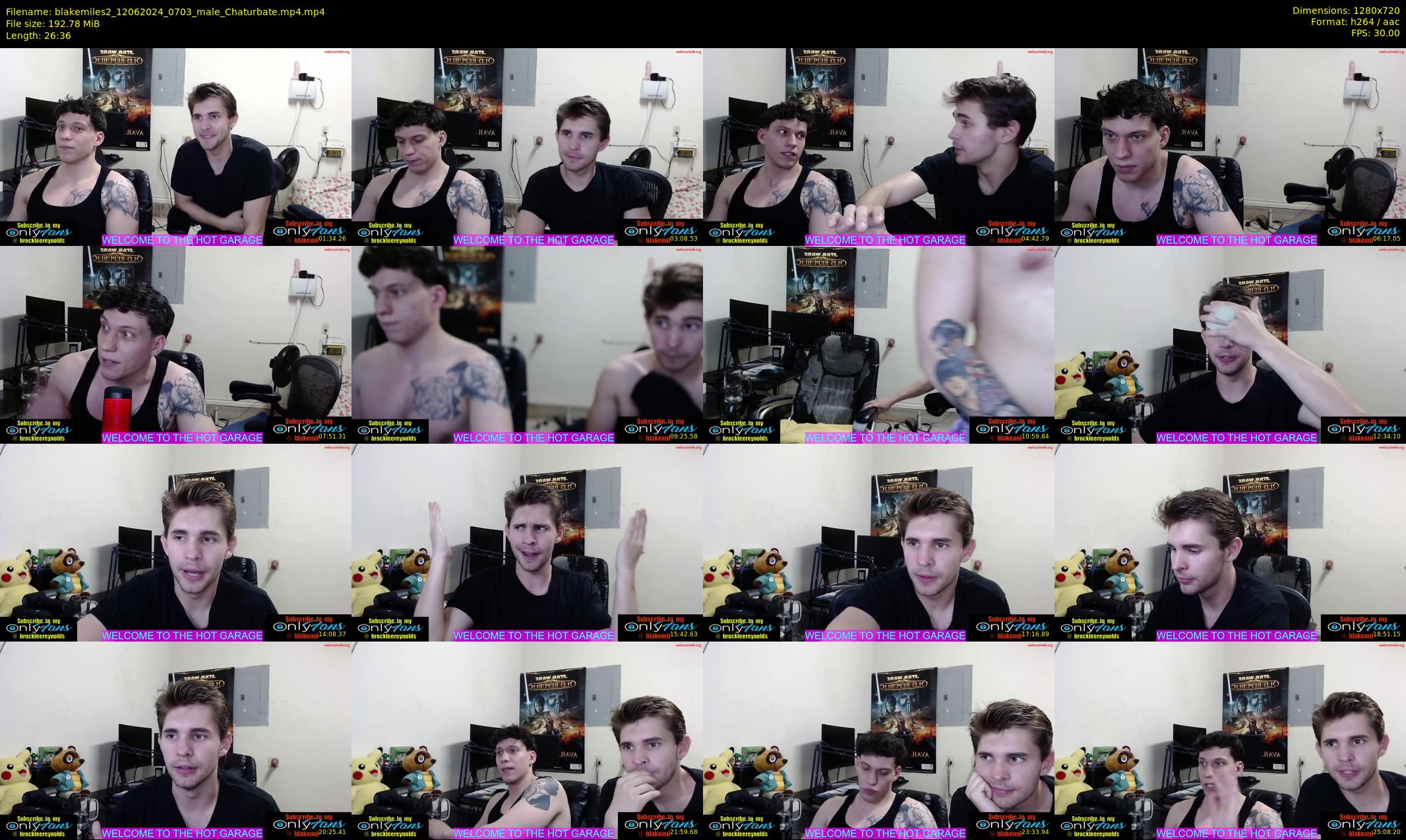 blakemiles2 — 27 minute Chaturbate male cam show recording, 720p, Jun 12, 2024