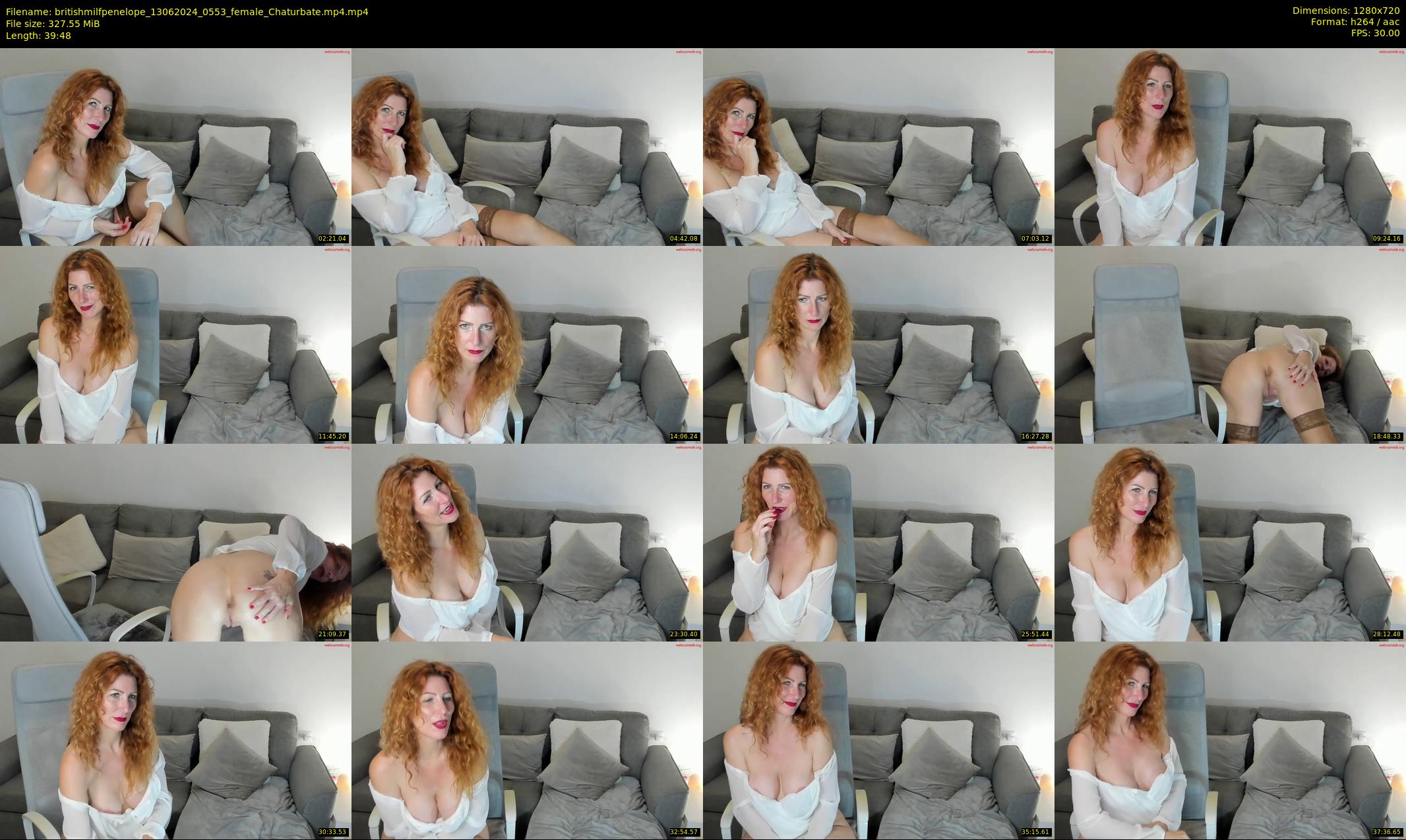 britishmilfpenelope — 40 minute Chaturbate female cam show recording, 720p, Jun 13, 2024