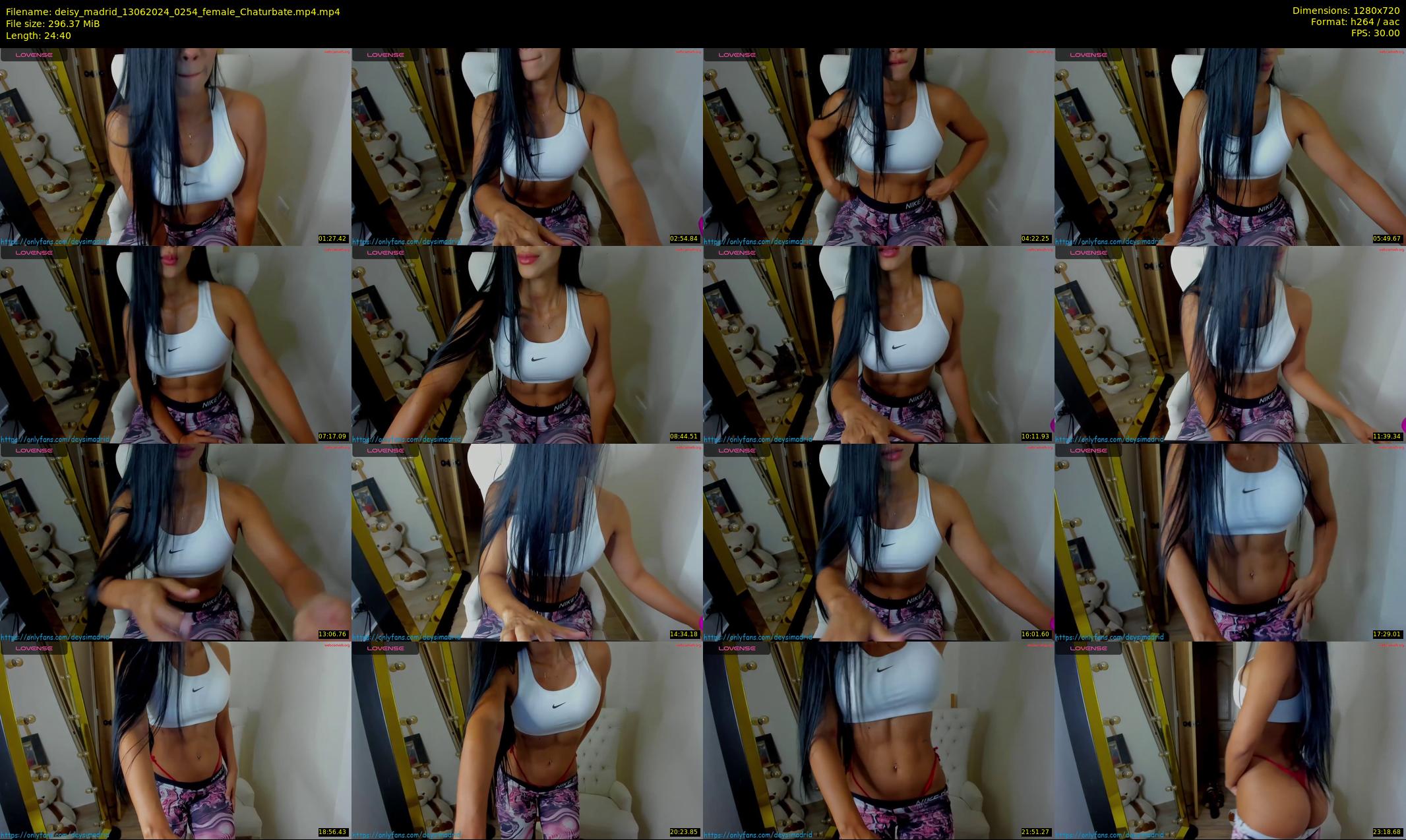 deisy_madrid — 25 minute Chaturbate female cam show recording, 720p, Jun 13, 2024