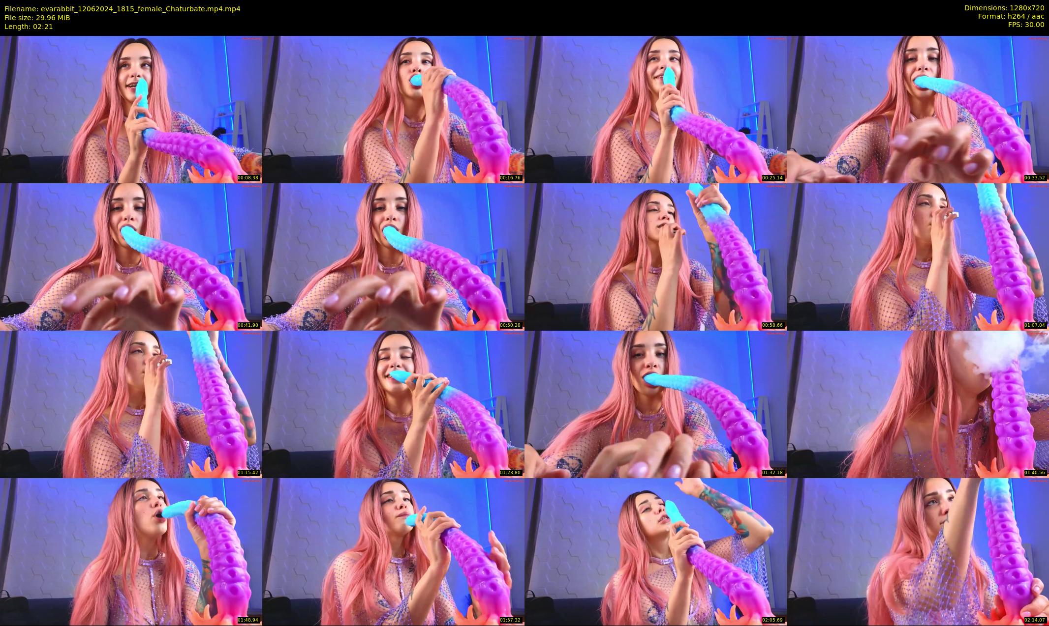 evarabbit — 3 minute Chaturbate female cam show recording, 720p, Jun 12, 2024