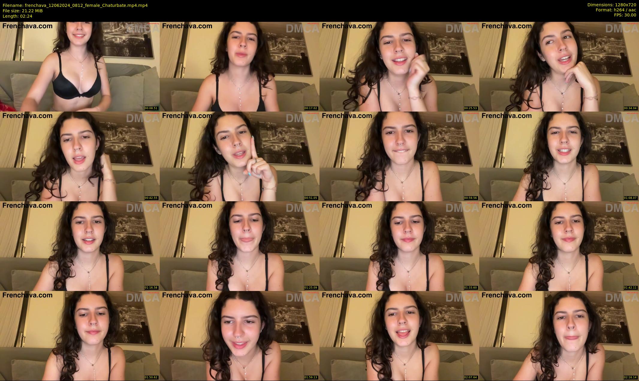 frenchava — 3 minute Chaturbate female cam show recording, 720p, Jun 12, 2024