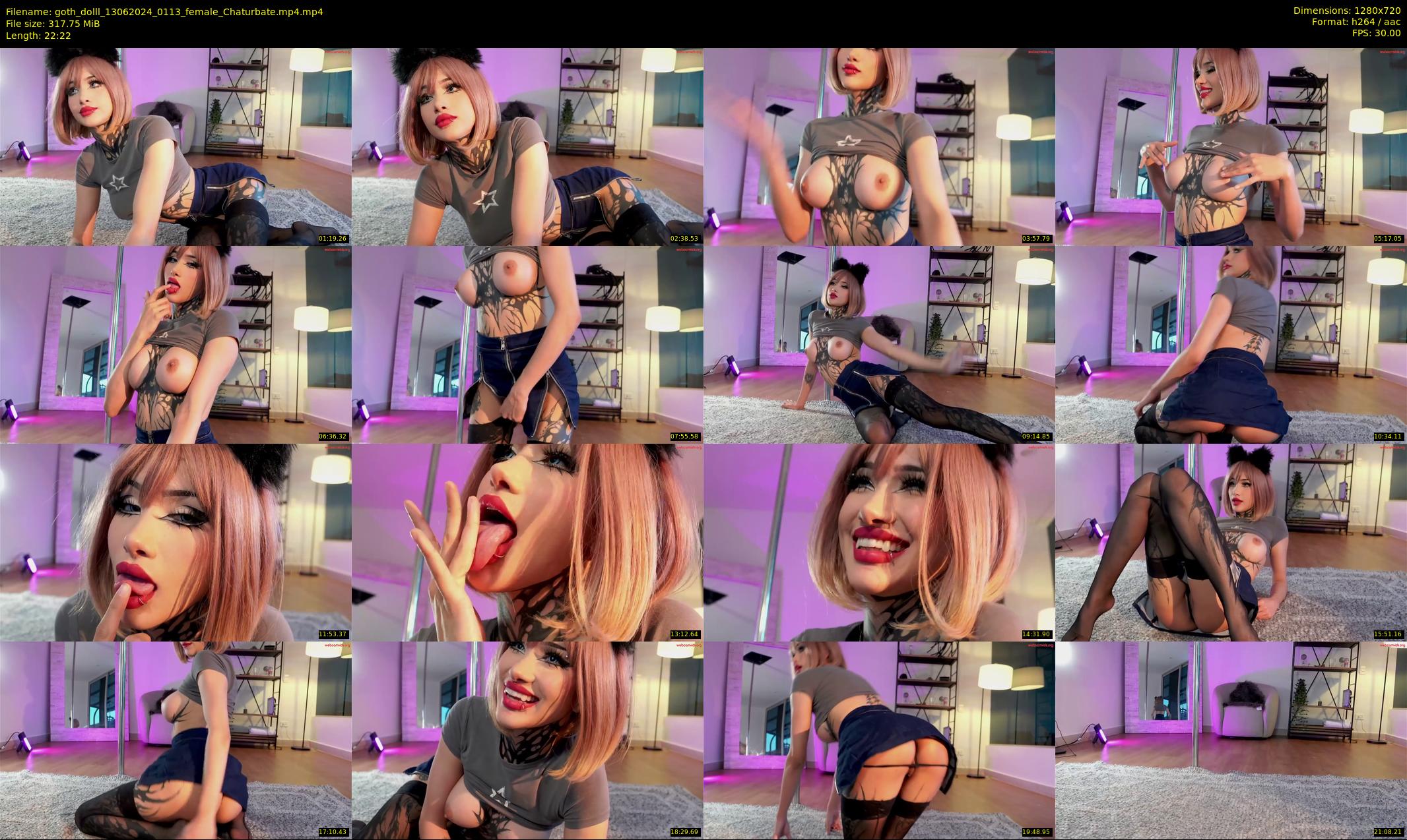 goth_dolll — 23 minute Chaturbate female cam show recording, 720p, Jun 13, 2024