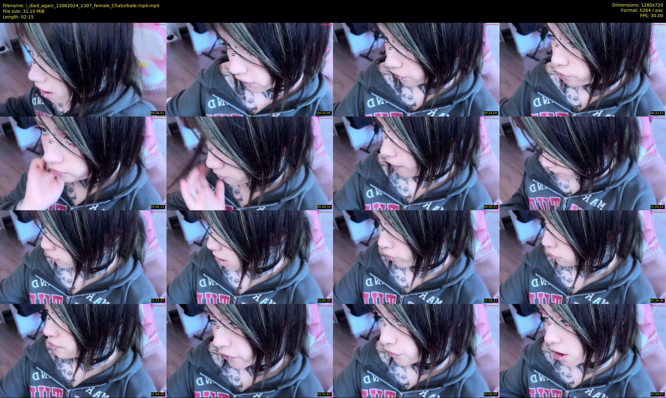 i_died_again — 3 minute Chaturbate female cam show recording, 720p, Jun 12, 2024