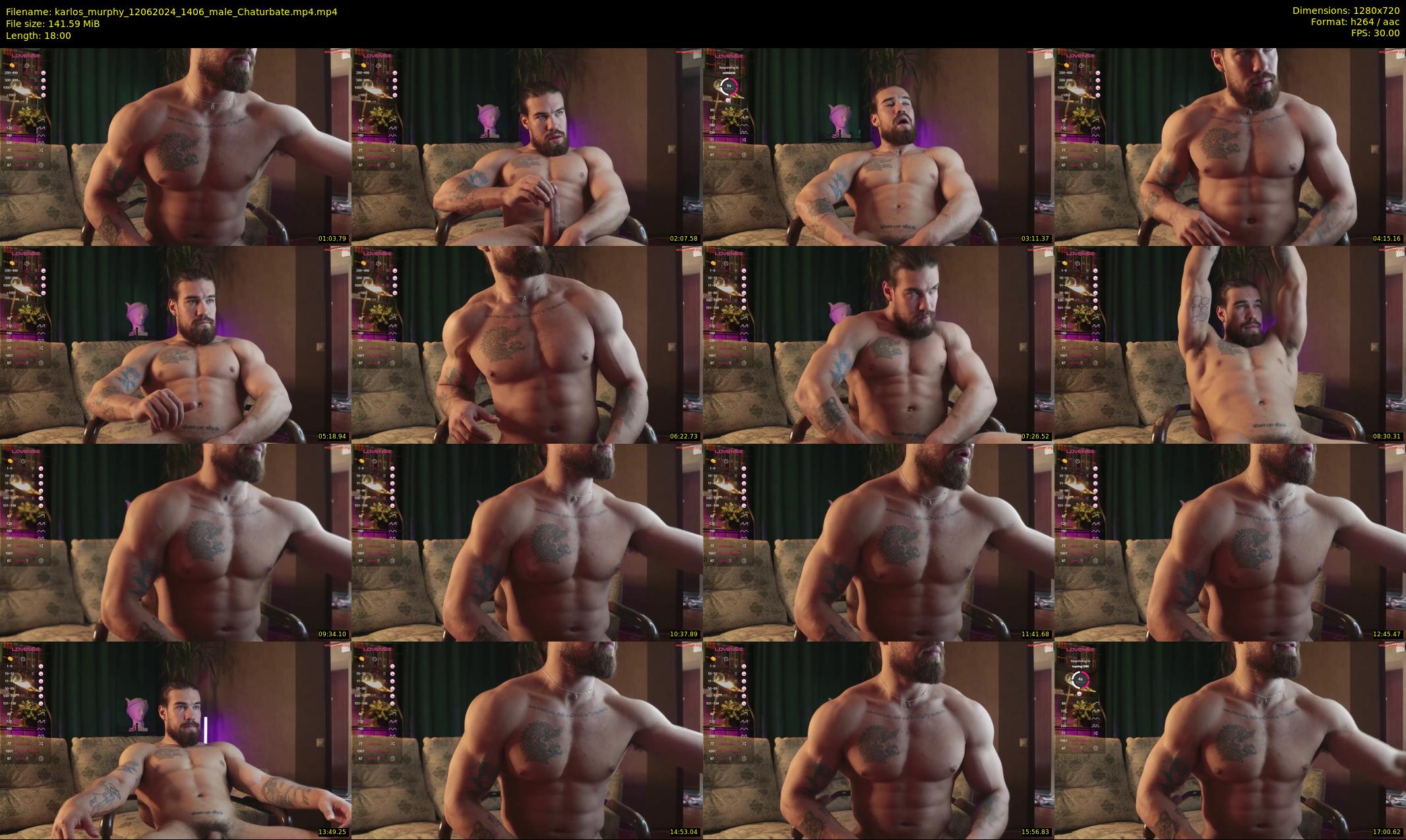 karlos_murphy — 18 minute Chaturbate male cam show recording, 720p, Jun 12, 2024