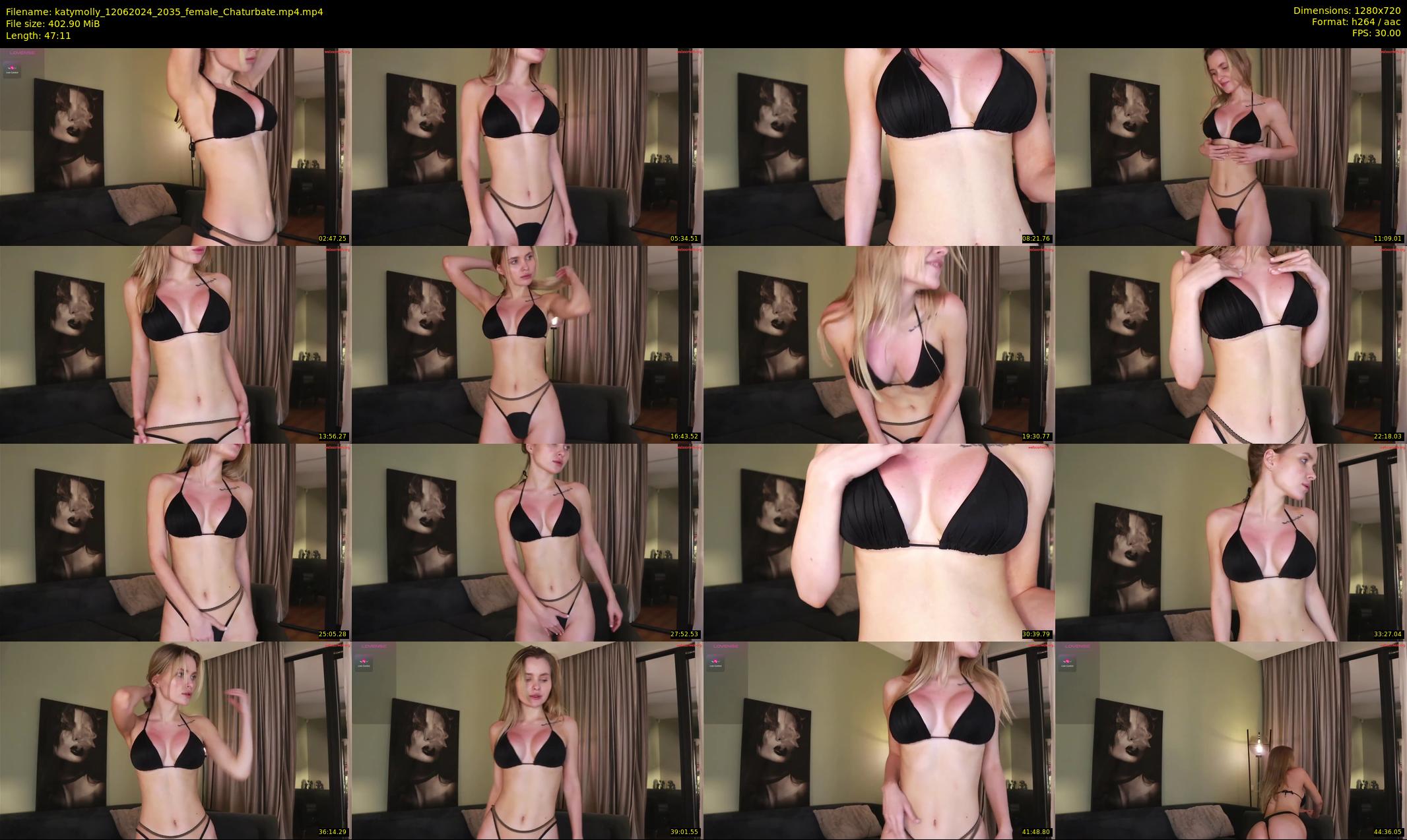 katymolly — 48 minute Chaturbate female cam show recording, 720p, Jun 12, 2024