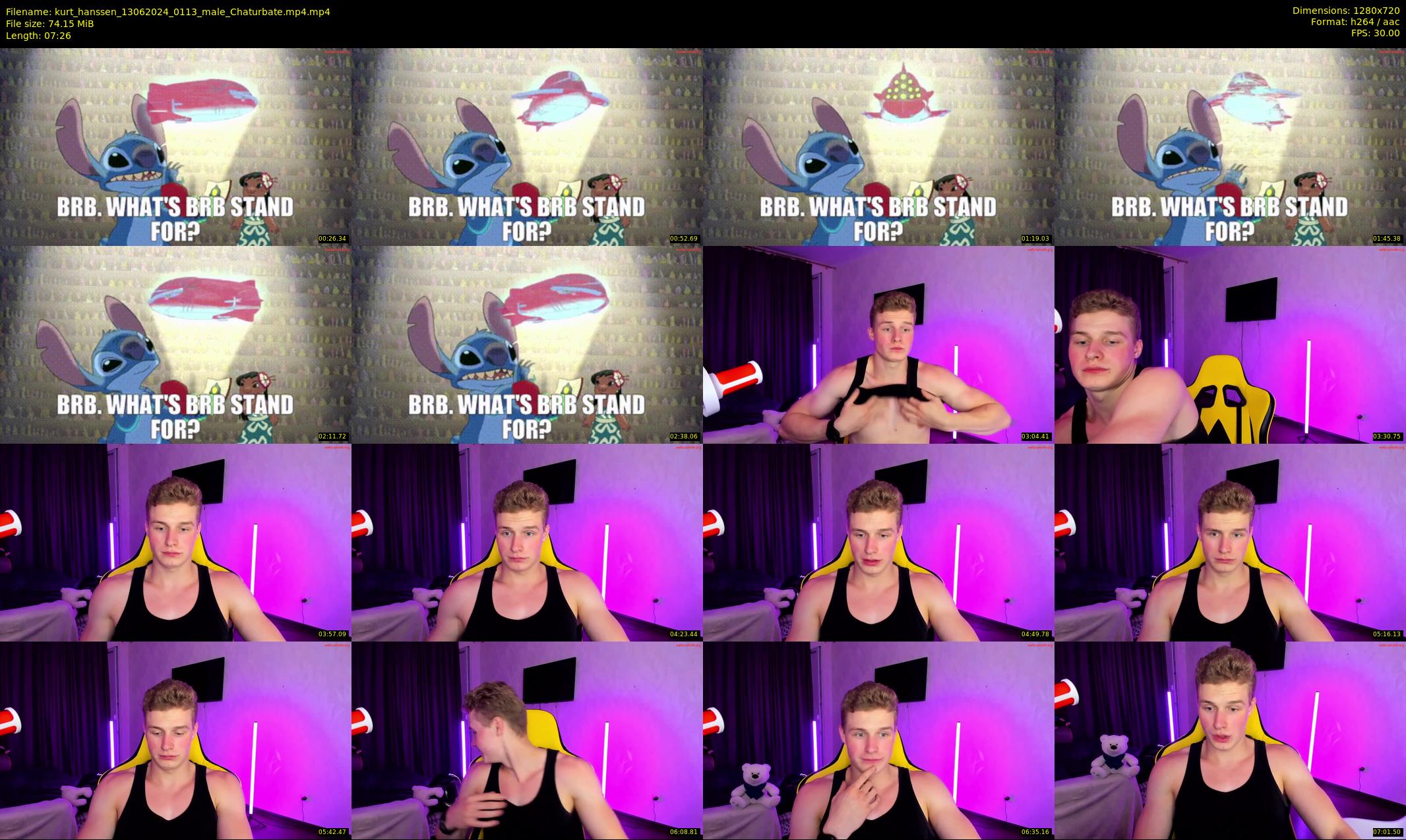 kurt_hanssen — 8 minute Chaturbate male cam show recording, 720p, Jun 13, 2024
