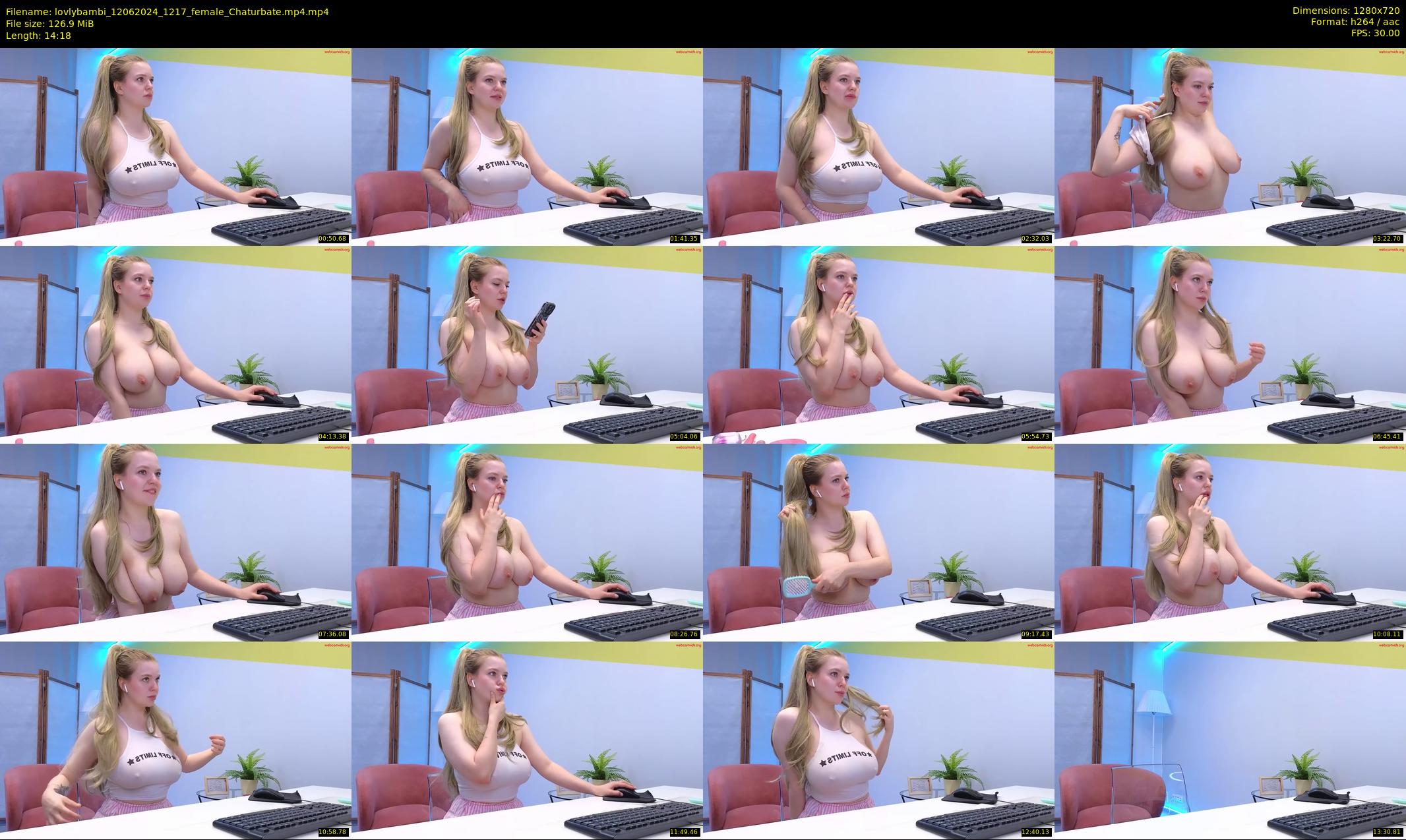 lovlybambi — 15 minute Chaturbate female cam show recording, 720p, Jun 12, 2024