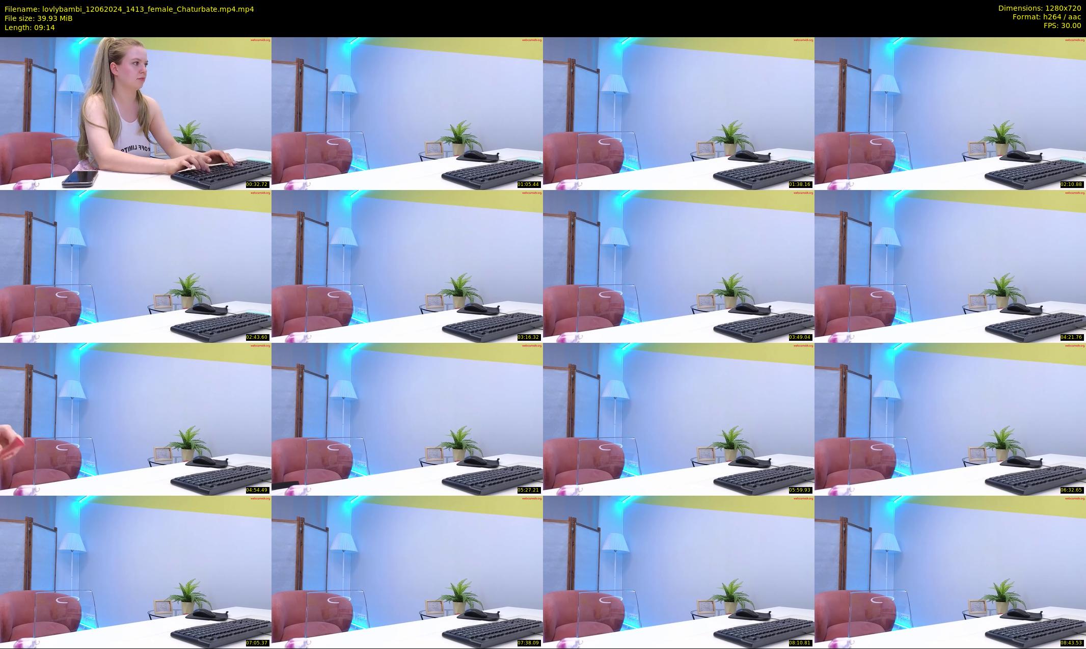 lovlybambi — 10 minute Chaturbate female cam show recording, 720p, Jun 12, 2024