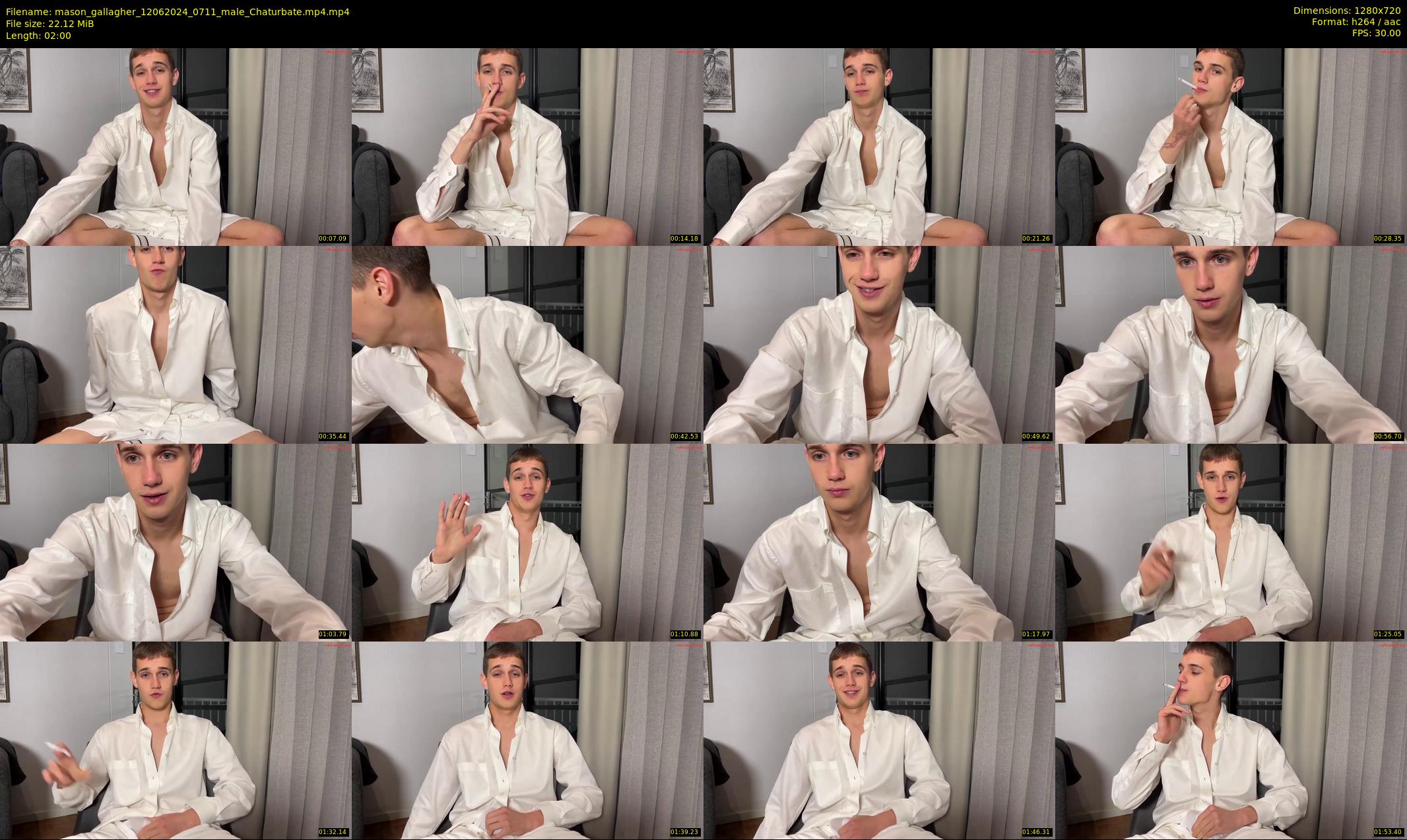 mason_gallagher — 2 minute Chaturbate male cam show recording, 720p, Jun 12, 2024