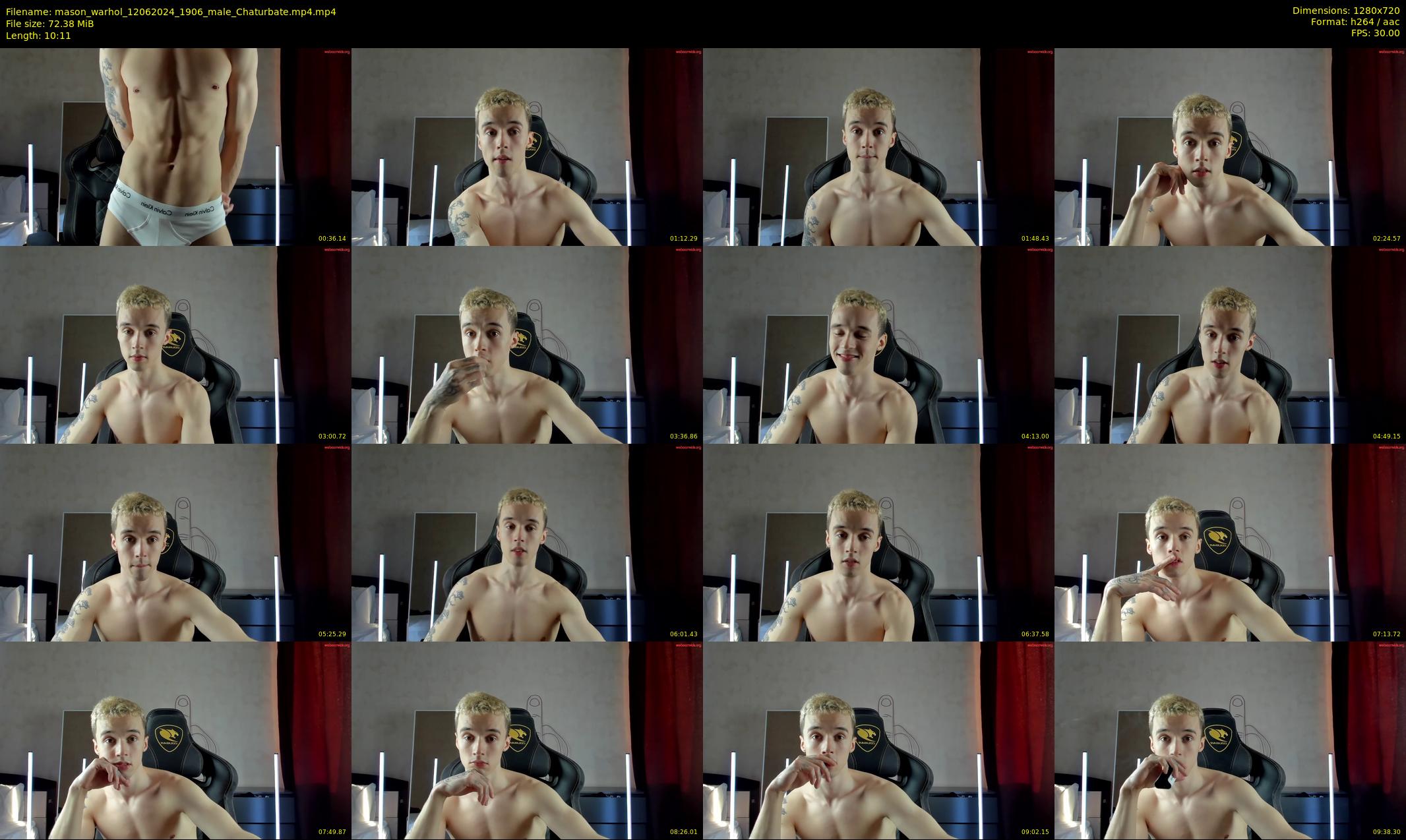 mason_warhol — 11 minute Chaturbate male cam show recording, 720p, Jun 12, 2024