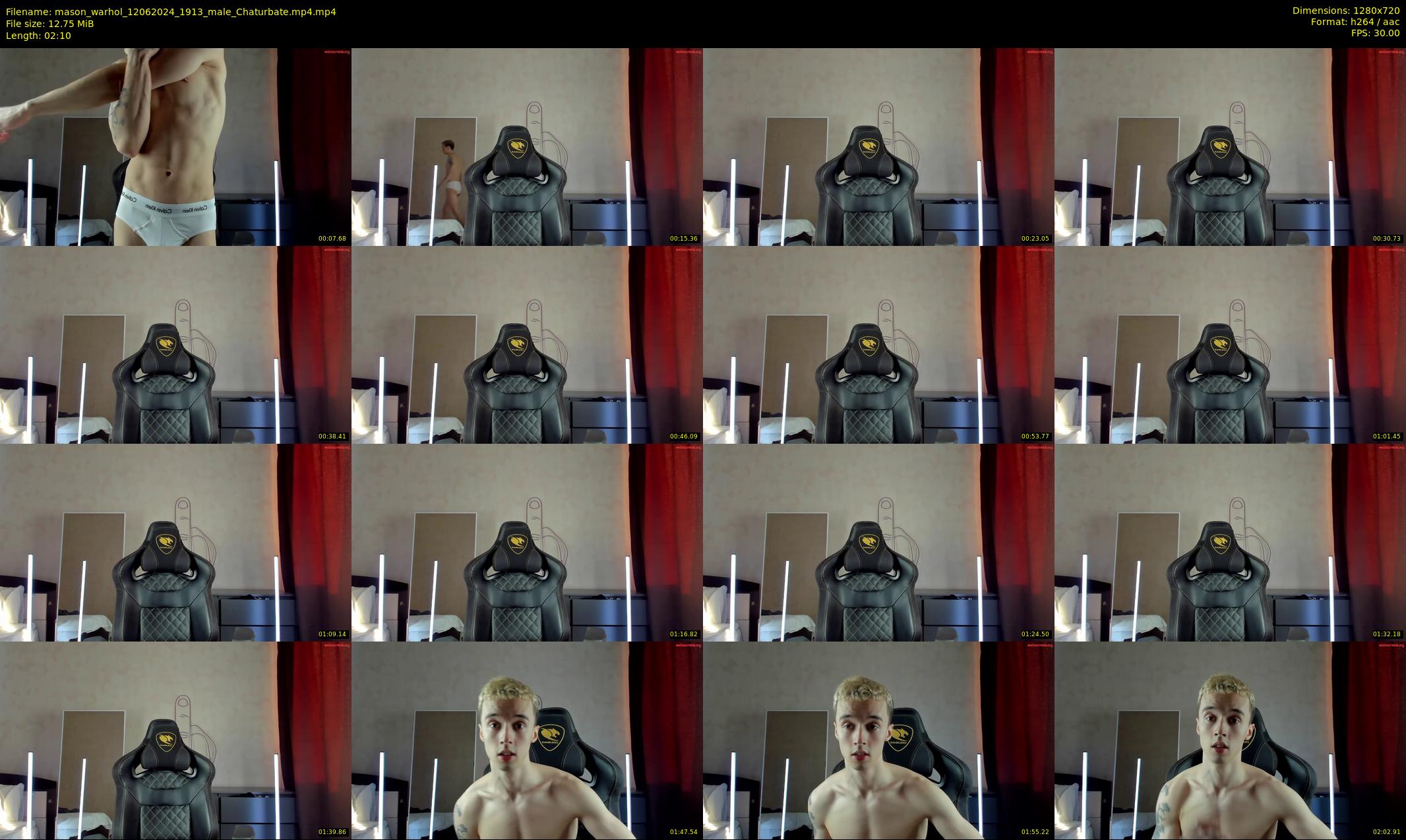 mason_warhol — 3 minute Chaturbate male cam show recording, 720p, Jun 12, 2024