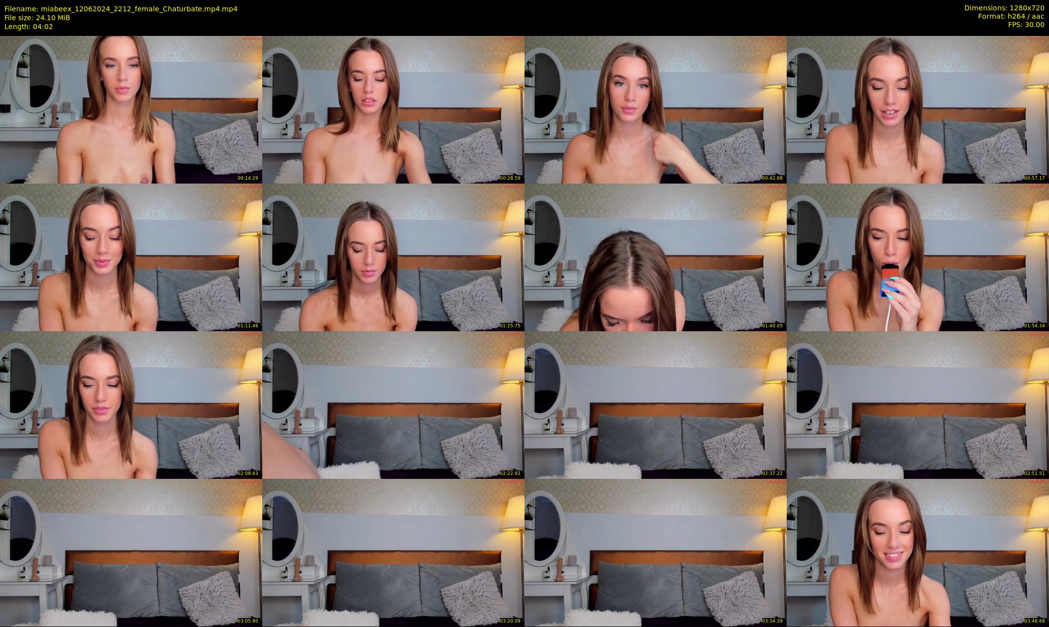 miabeex — 5 minute Chaturbate female cam show recording, 720p, Jun 12, 2024