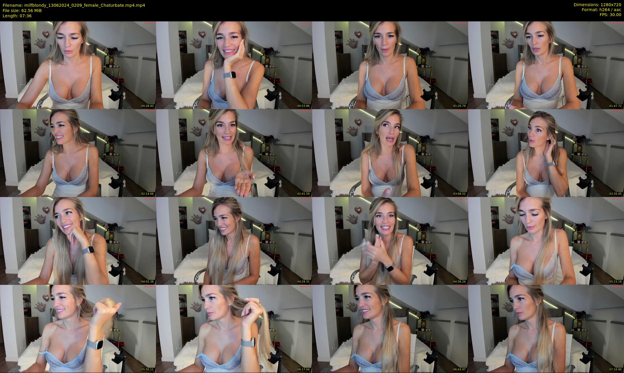 milfblondy — 8 minute Chaturbate female cam show recording, 720p, Jun 13, 2024