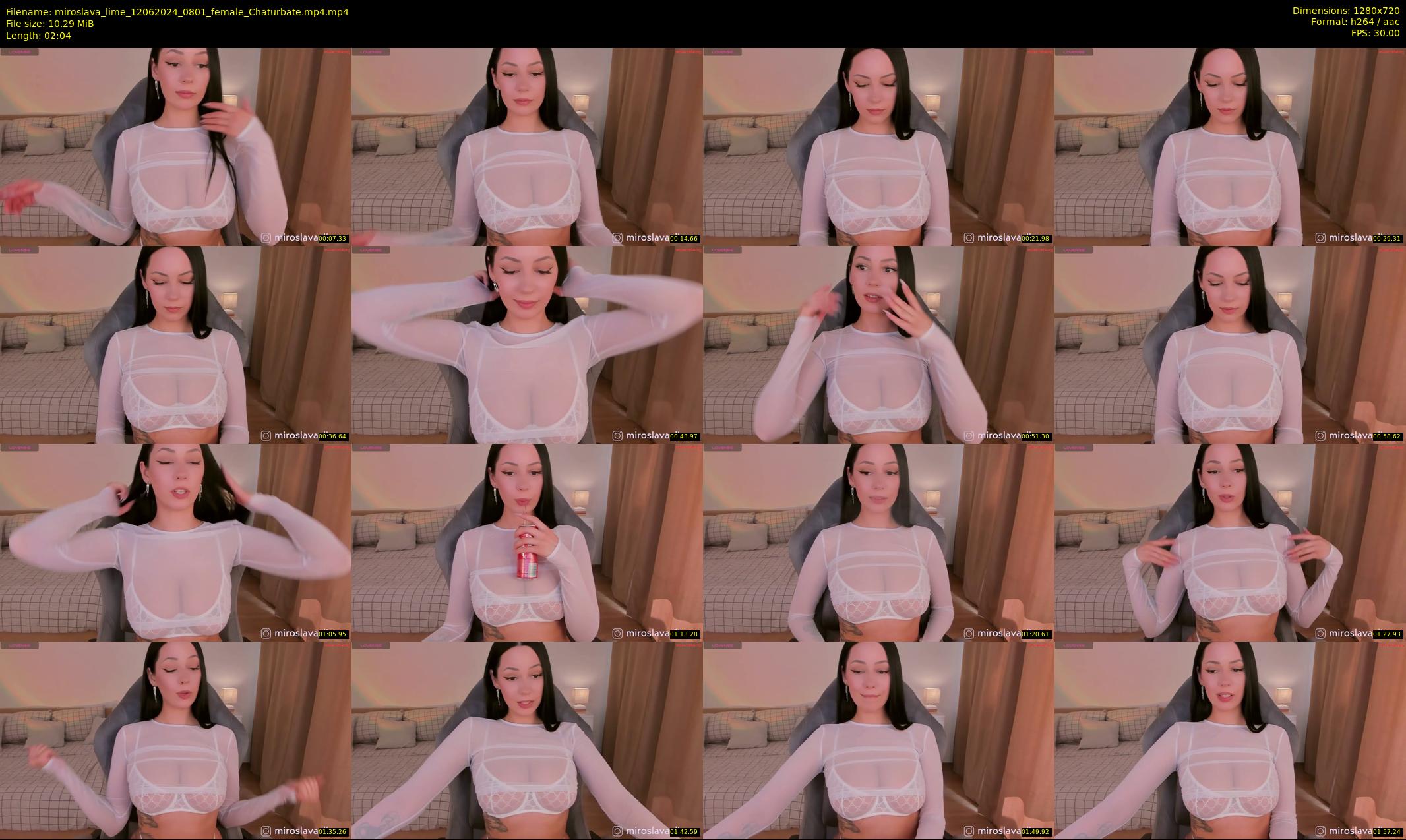 miroslava_lime — 3 minute Chaturbate female cam show recording, 720p, Jun 12, 2024