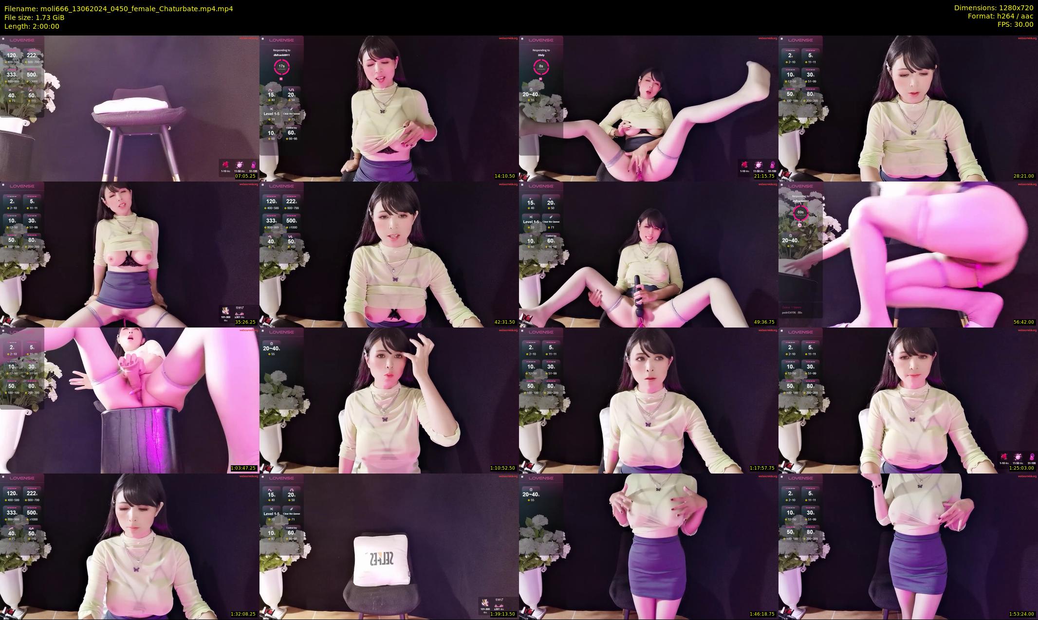 moli666 — 120 minute Chaturbate female cam show recording, 720p, Jun 13, 2024