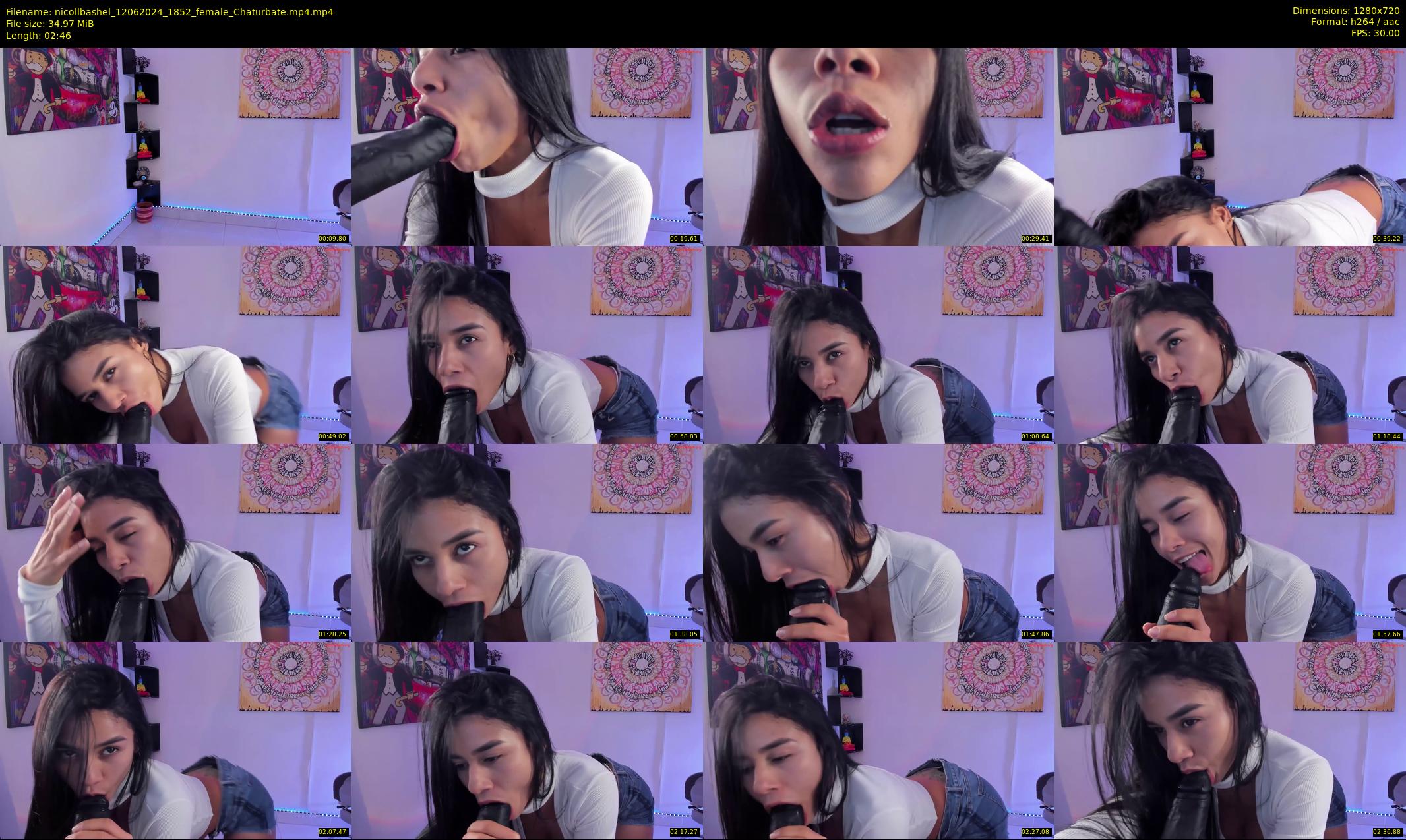 nicollbashel — 3 minute Chaturbate female cam show recording, 720p, Jun 12, 2024