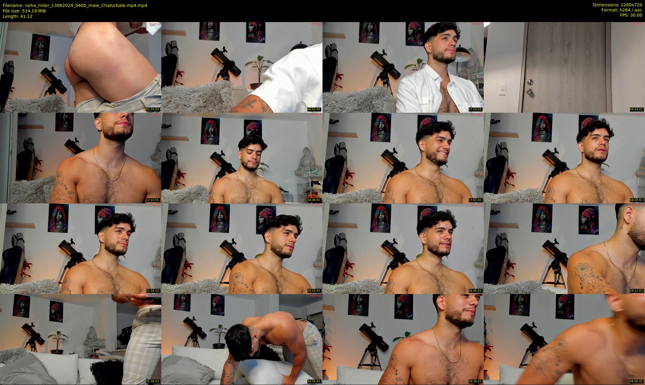 noha_miler — 42 minute Chaturbate male cam show recording, 720p, Jun 13, 2024