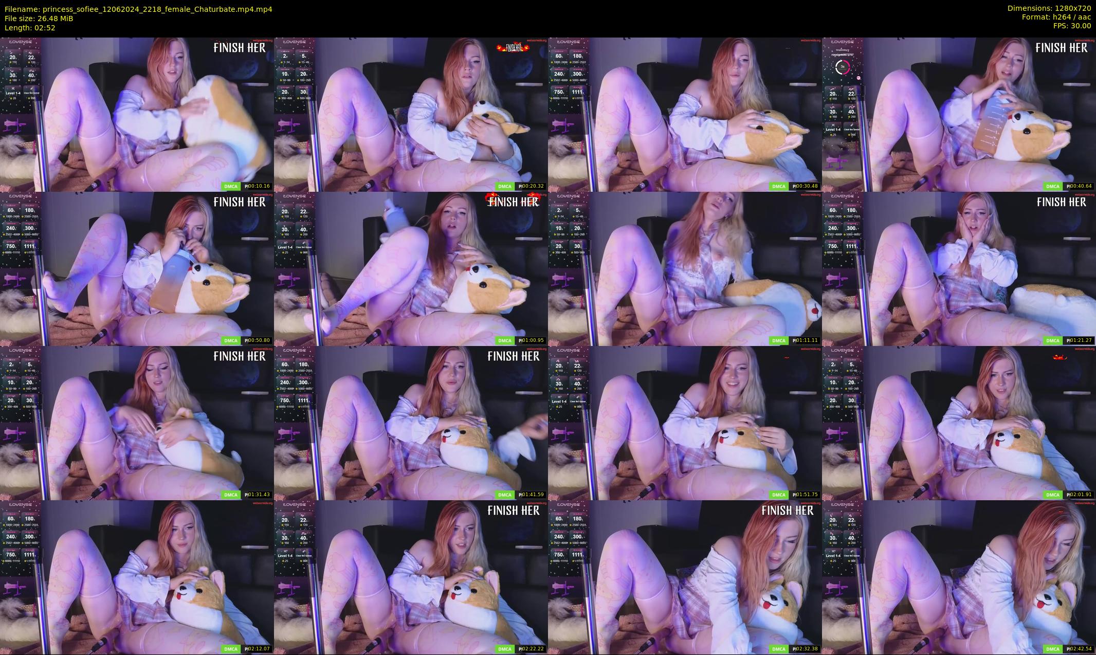princess_sofiee — 3 minute Chaturbate female cam show recording, 720p, Jun 12, 2024