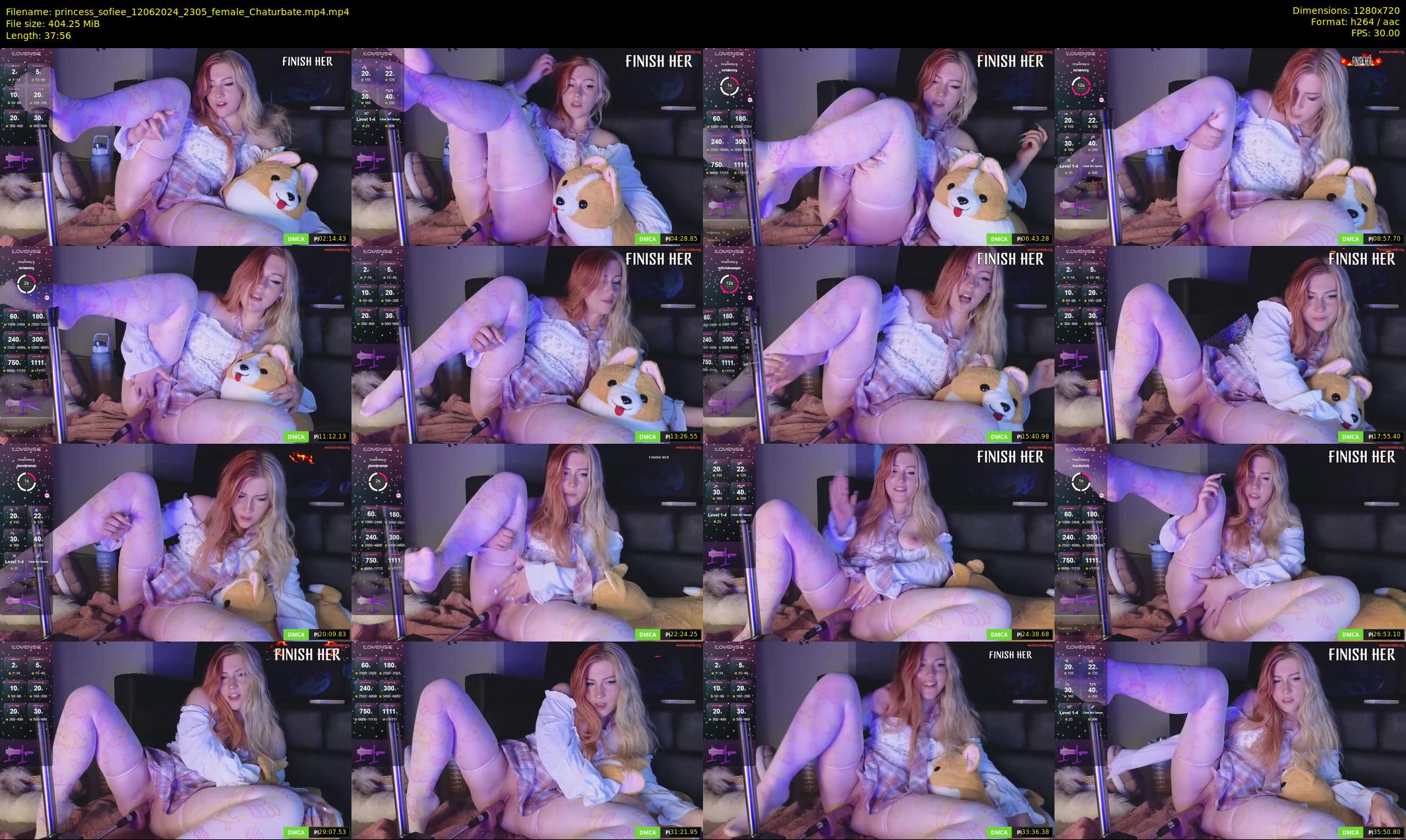 princess_sofiee — 38 minute Chaturbate female cam show recording, 720p, Jun 12, 2024